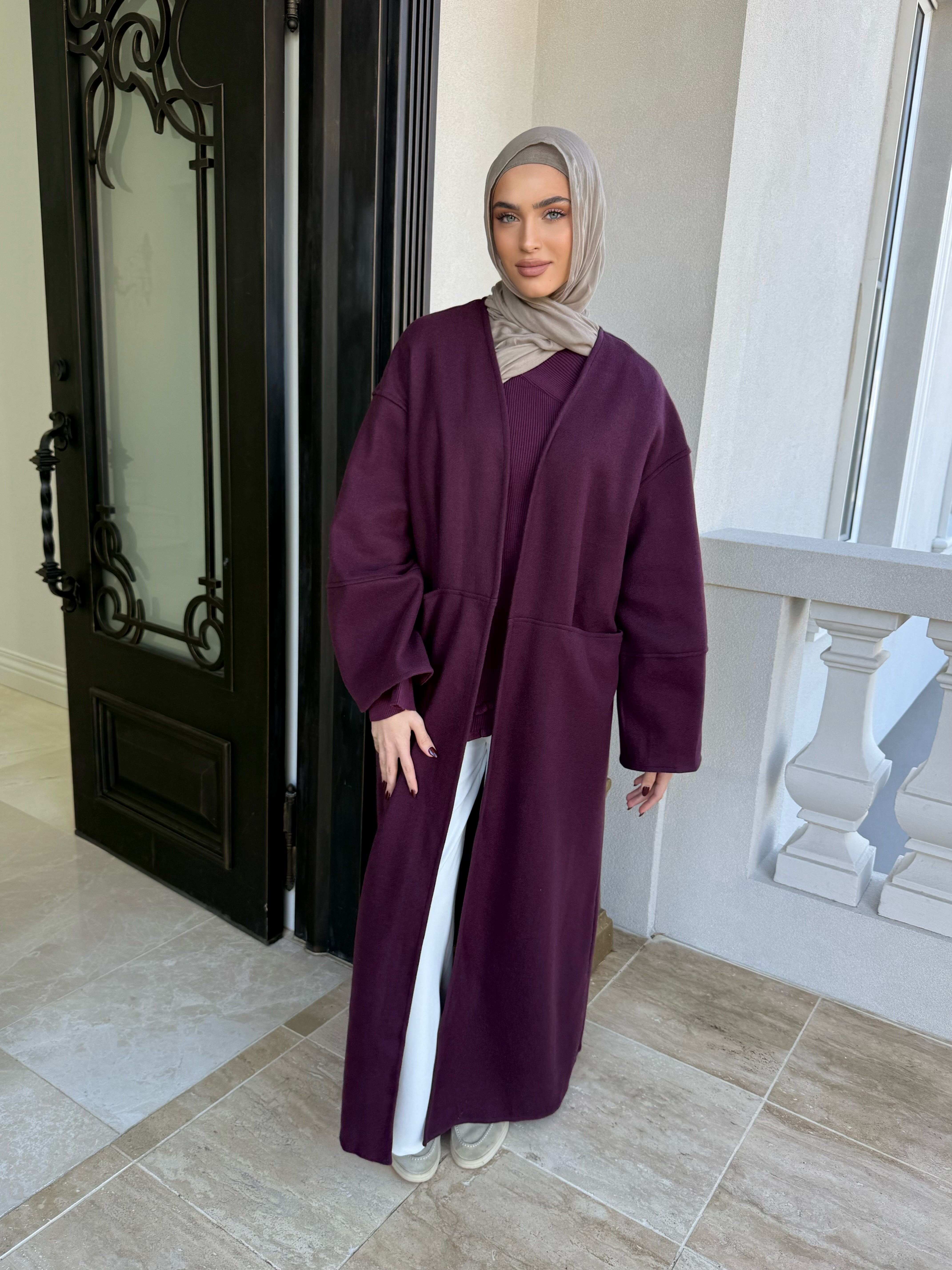 Mom Pocket Open Abaya