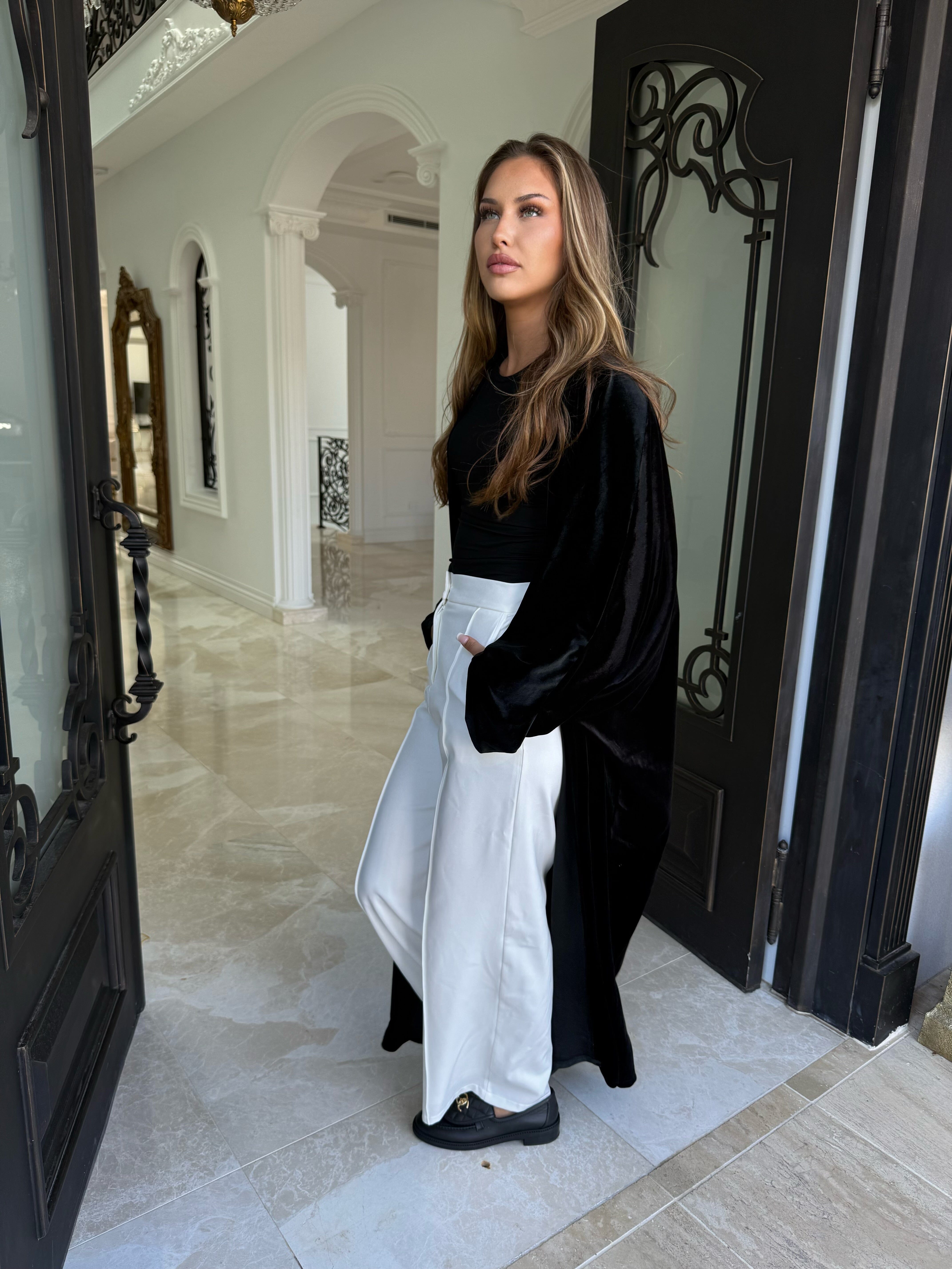 Velvet Open Abaya