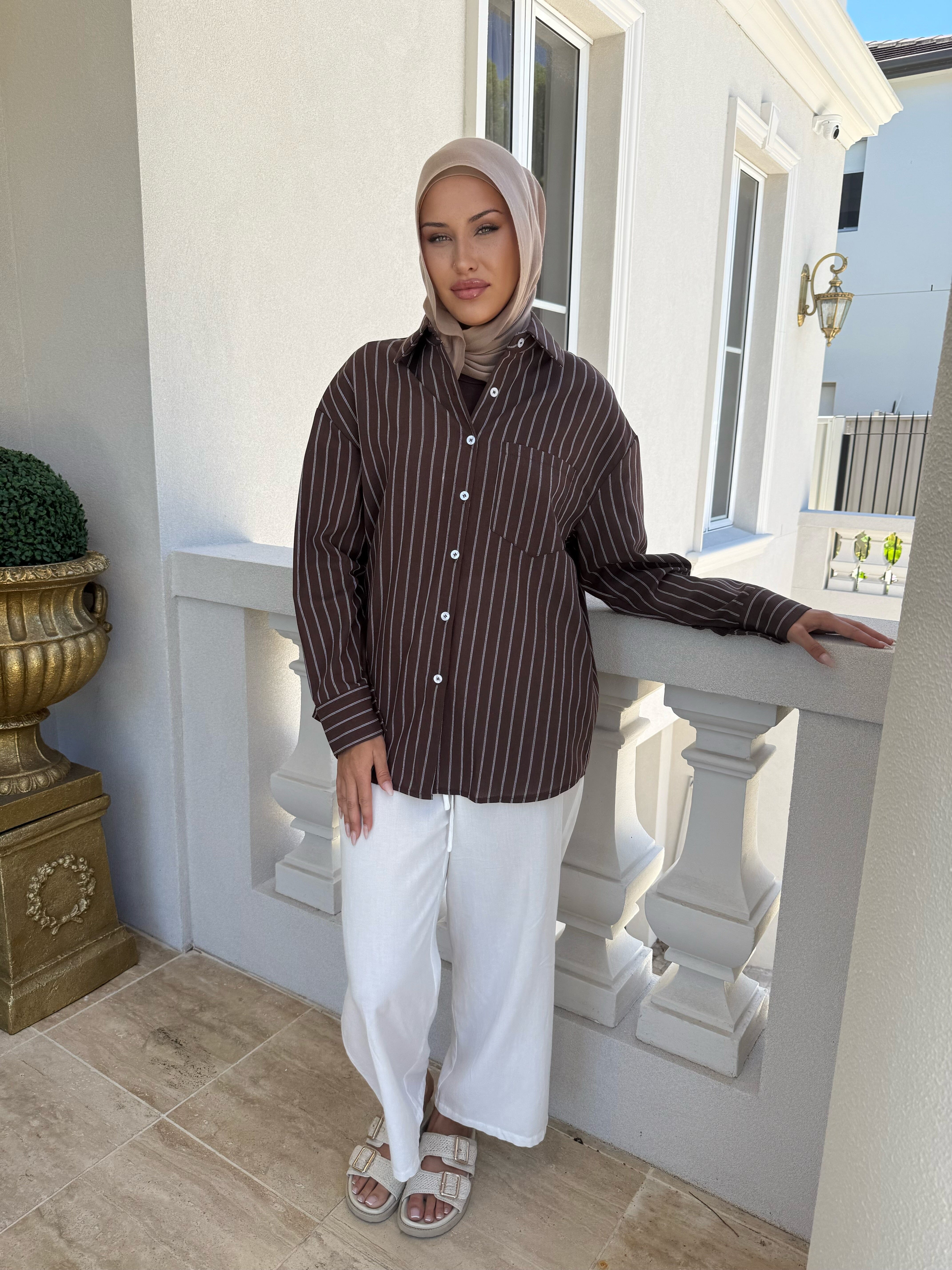 Stripe Chocolate Shirt