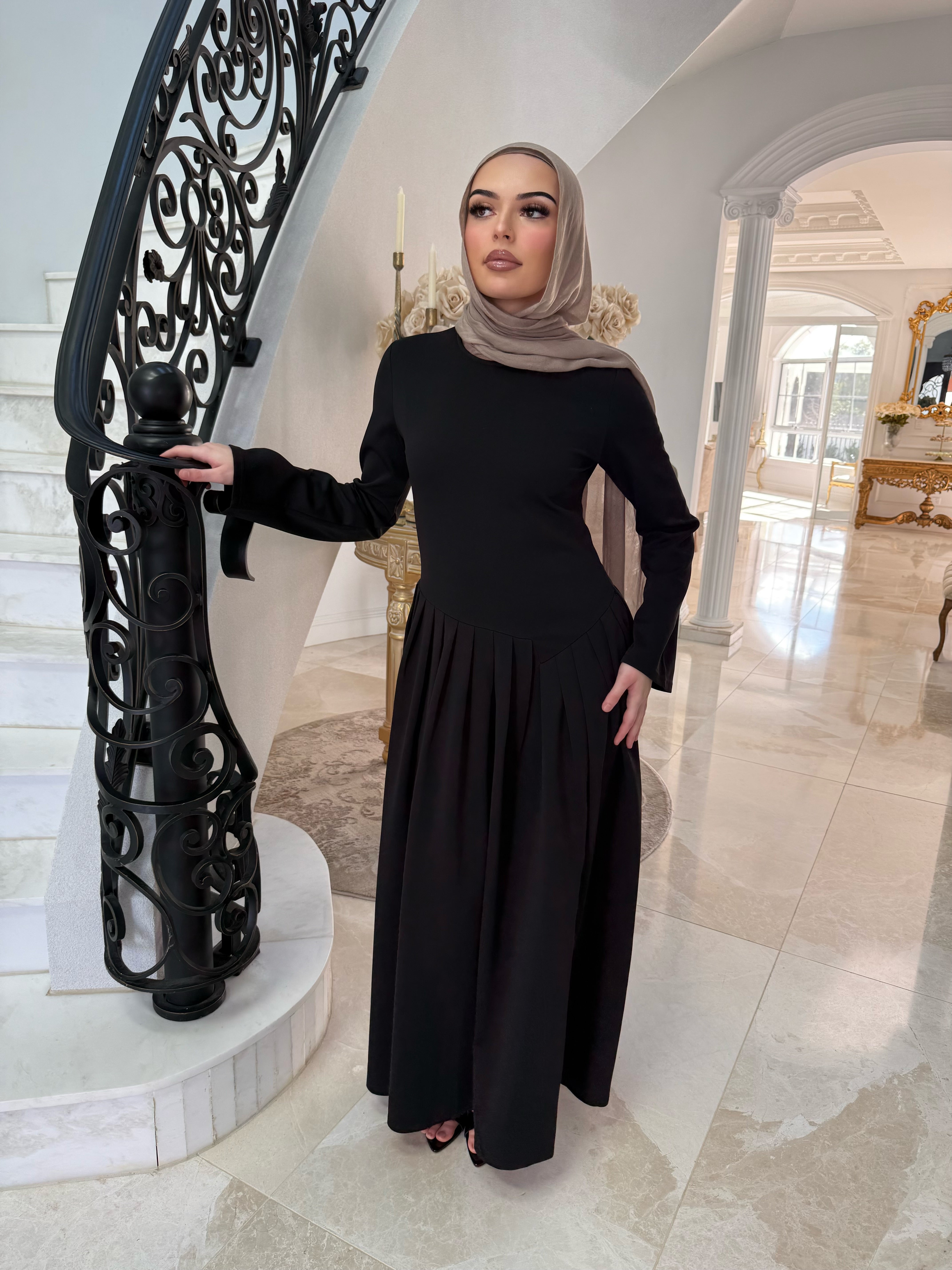 Pleated Glam Dress