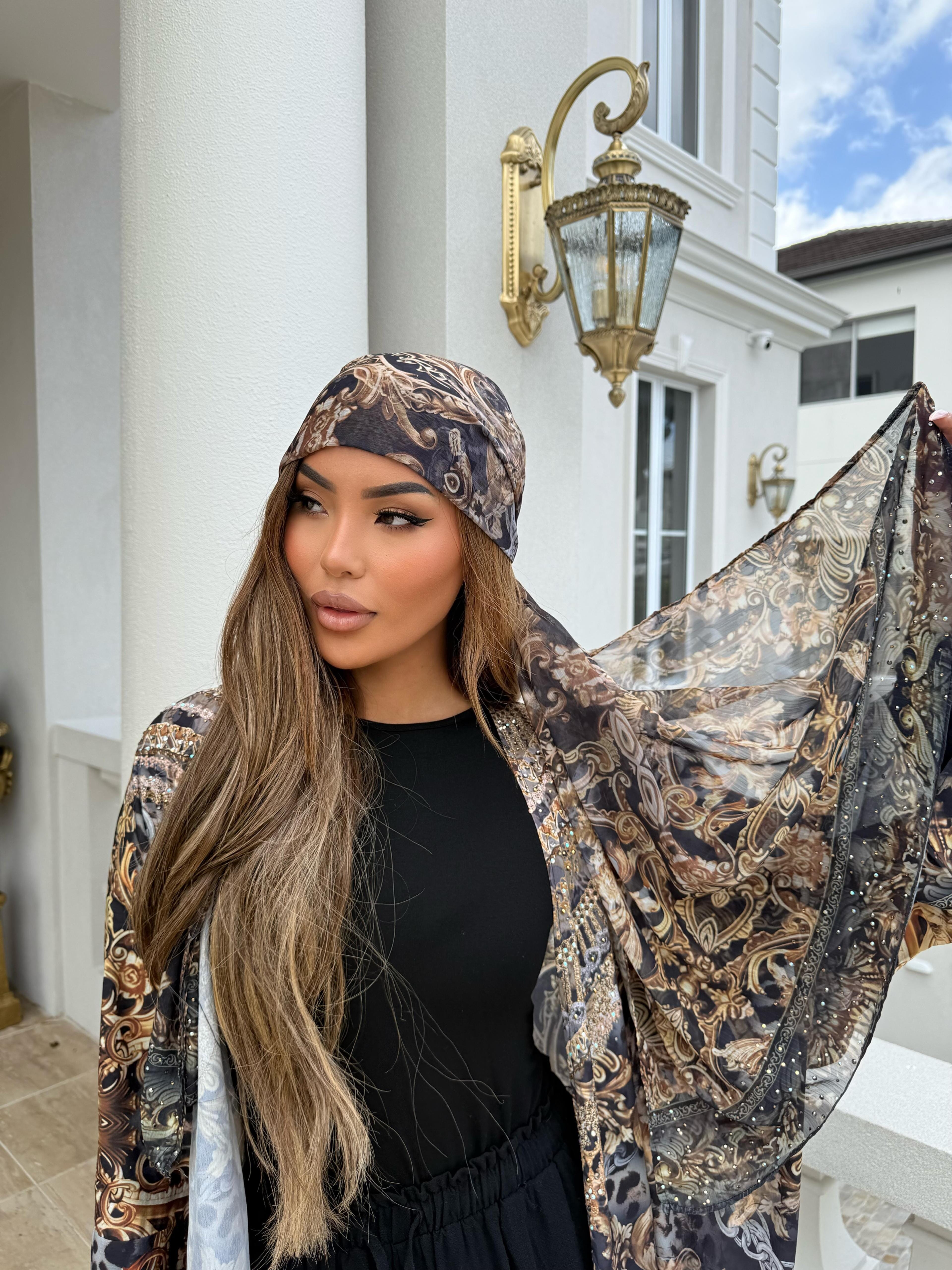 Leopard Beade Shawl