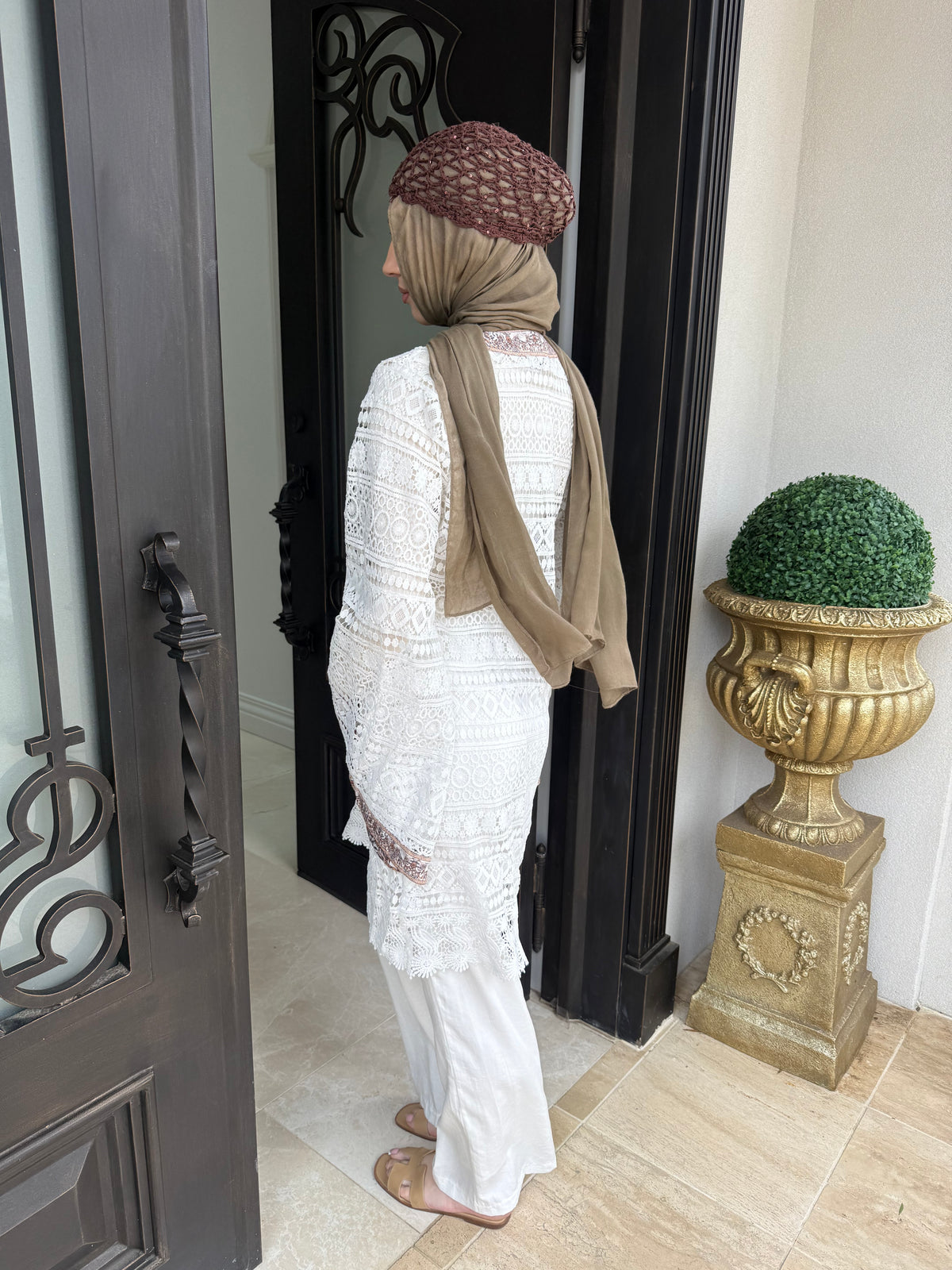 Embellished Crochet Tunic