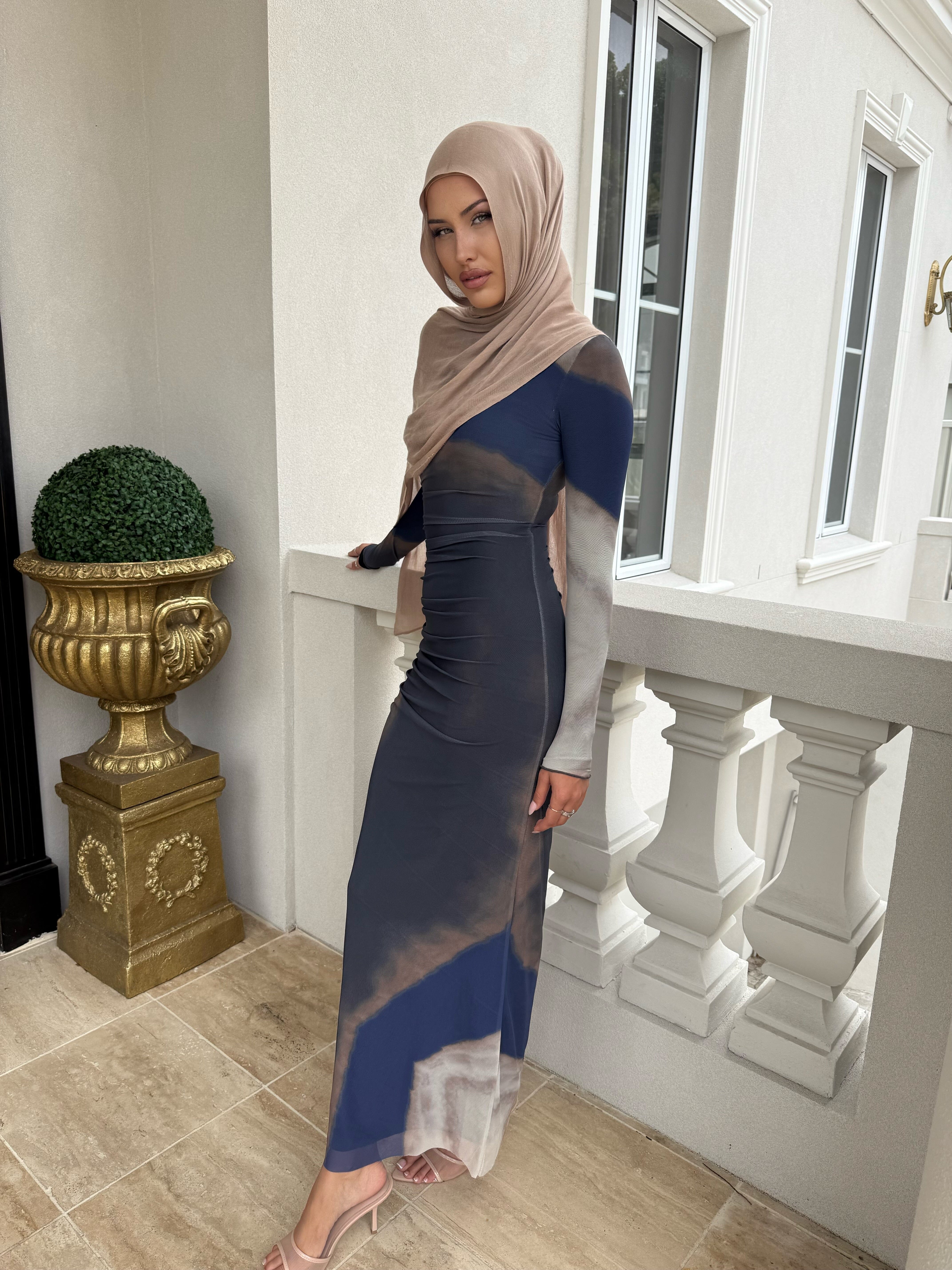Dye Mesh Dress
