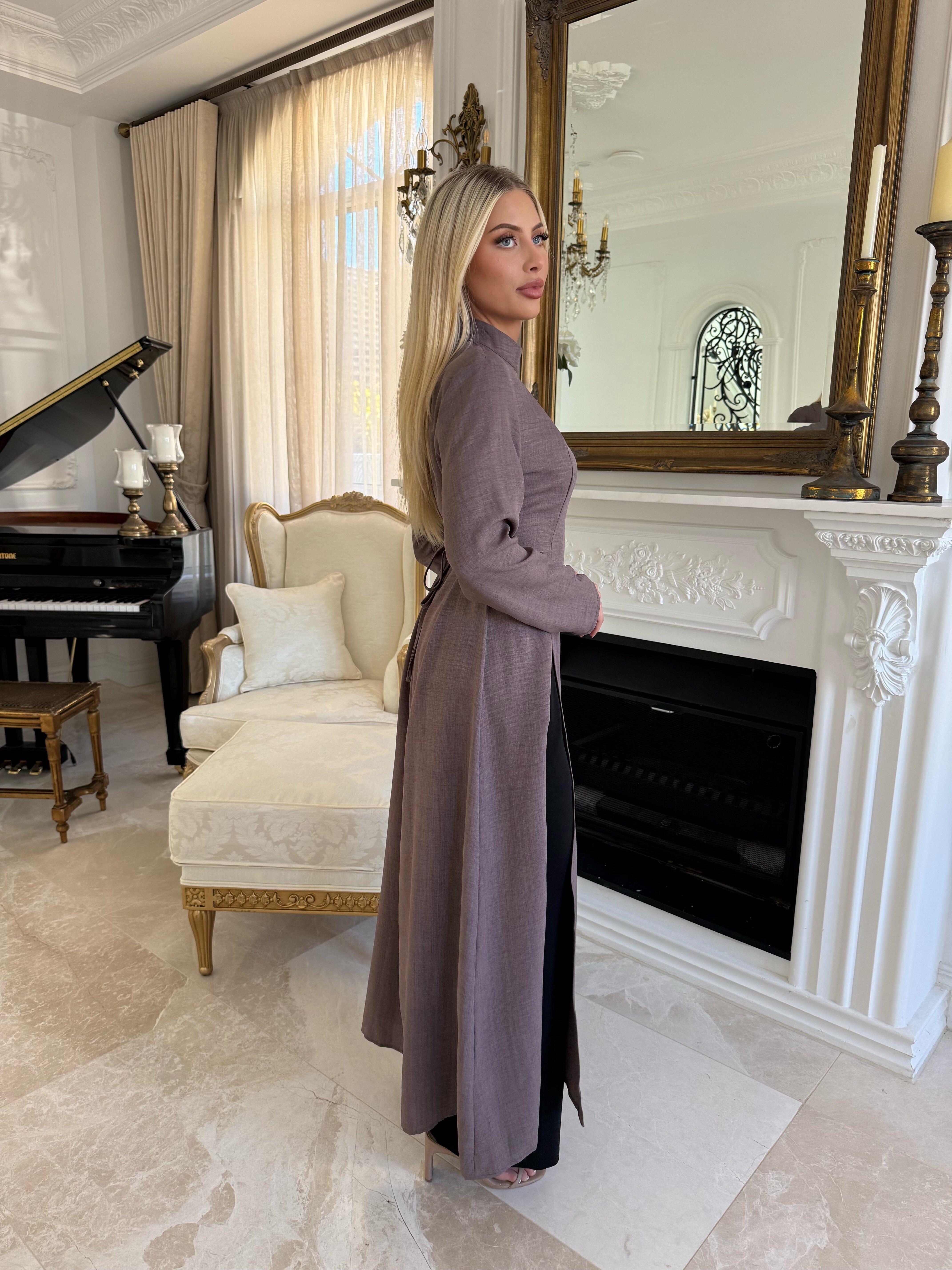 High Neck Split Tunic