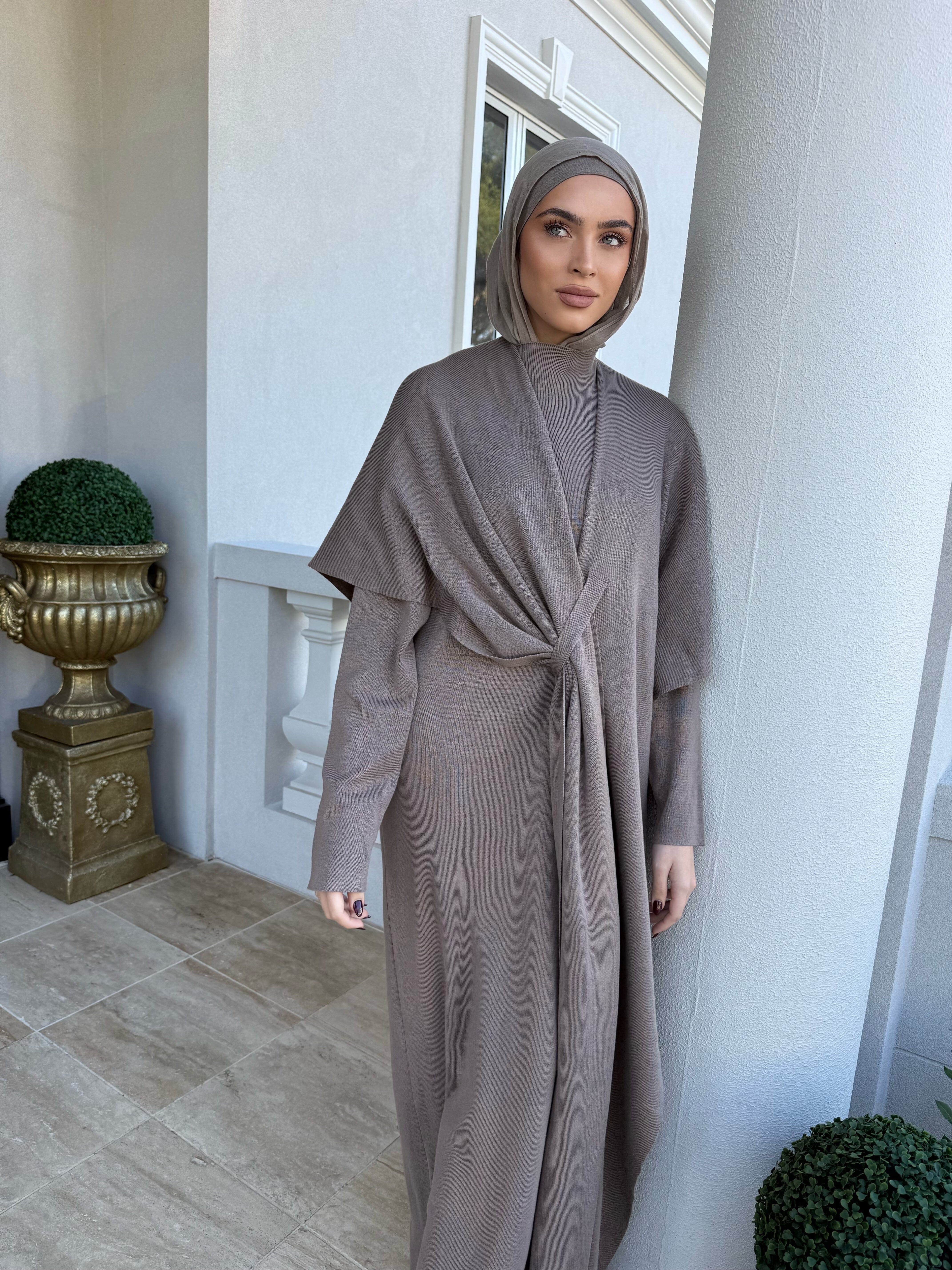 Wrap Drape Knit Set