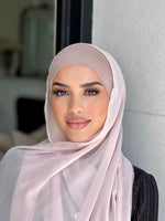 Blush Stone Chiffon Hijab Set