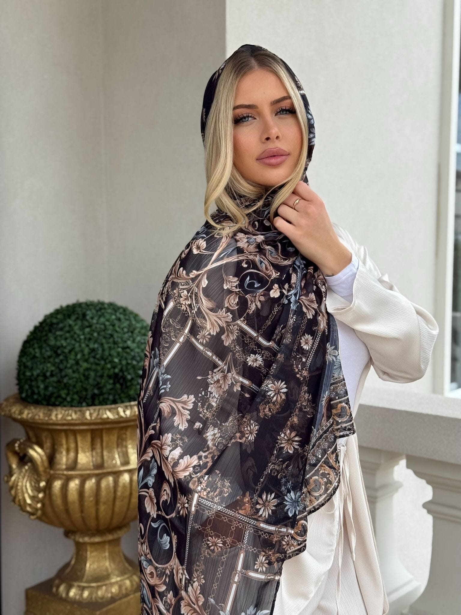 Darkness Beaded Shawl