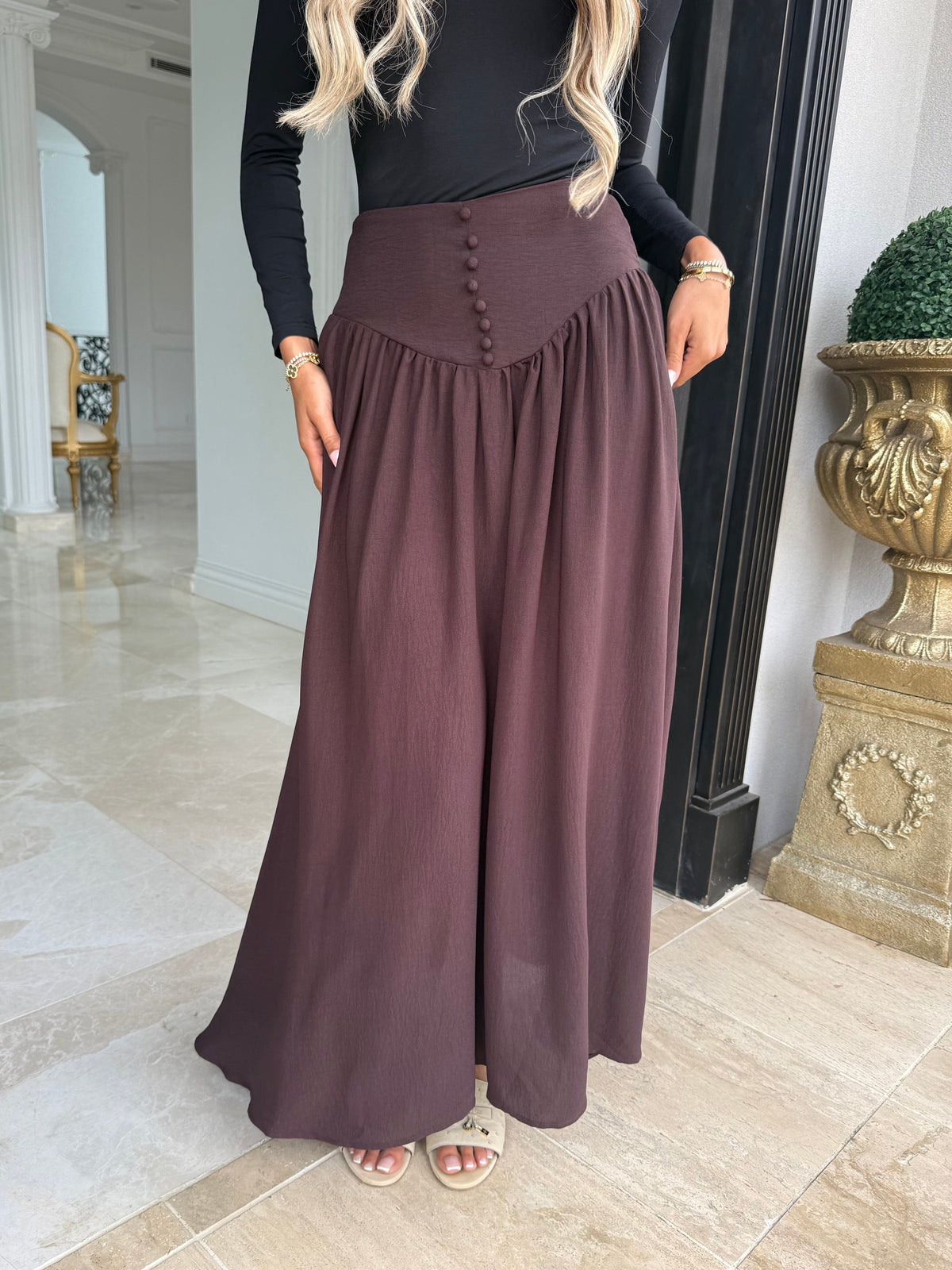 Milla Button Skirt