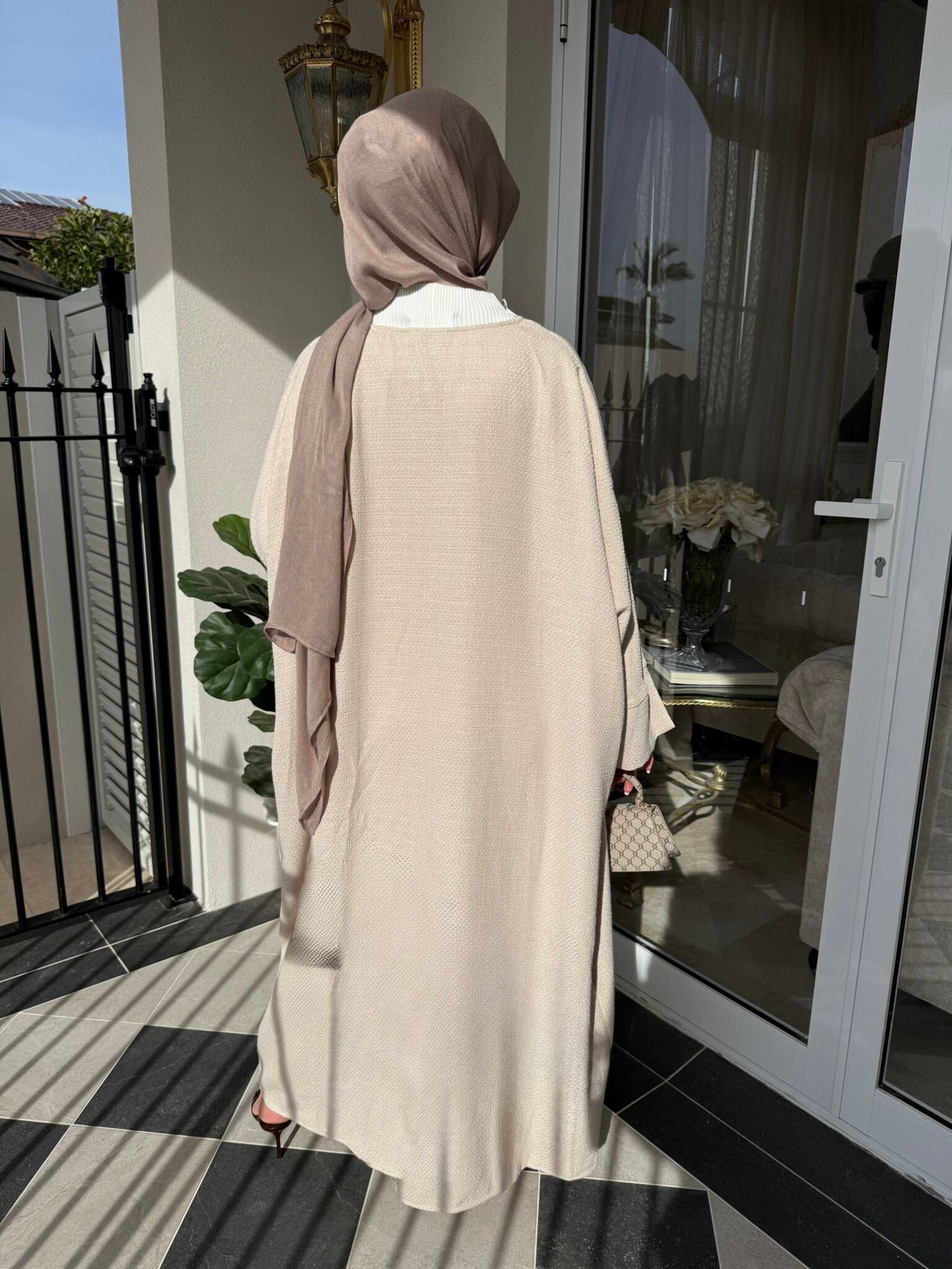 Tweed Abaya Kimono