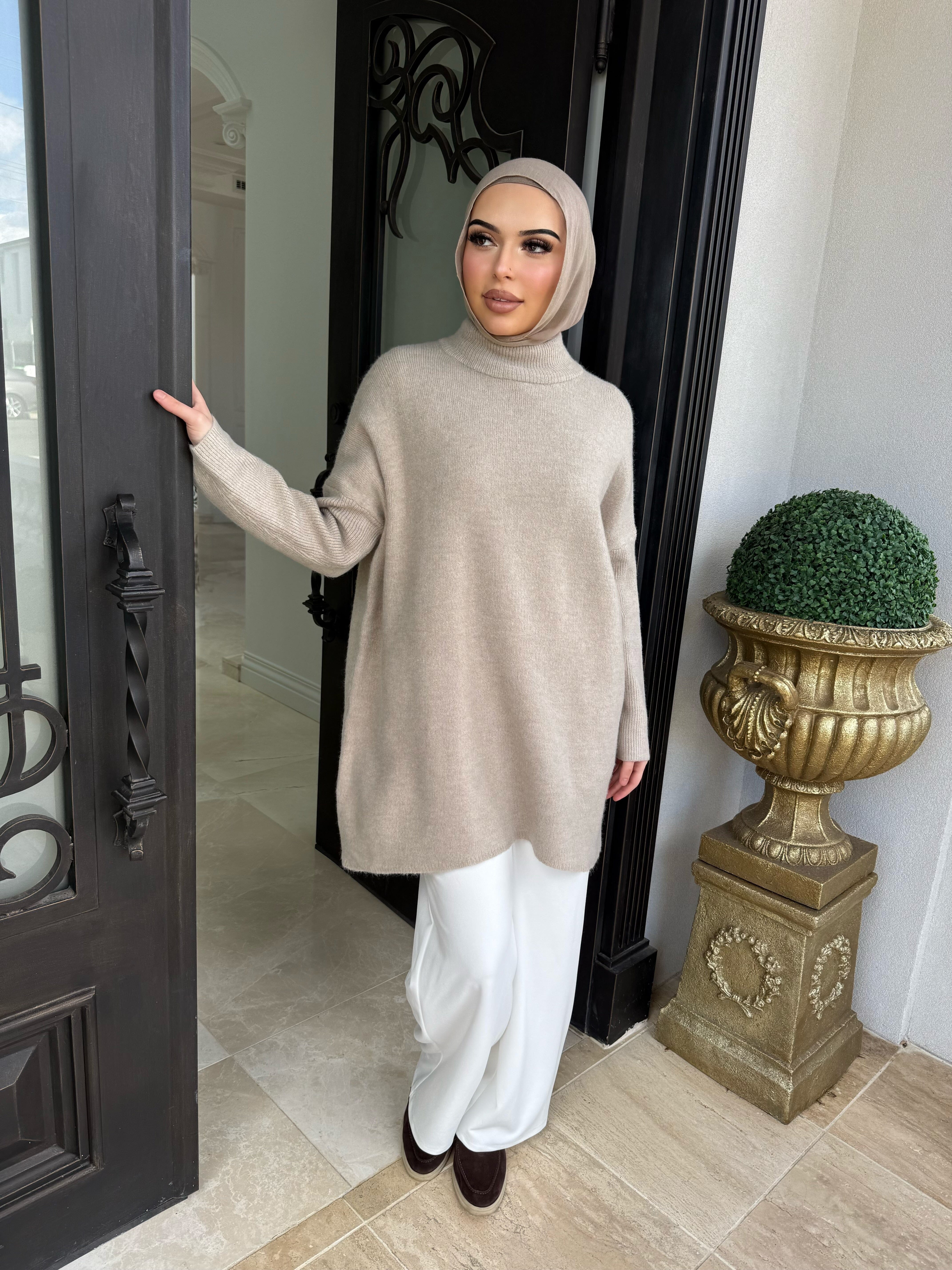 Wool High Low Jumper