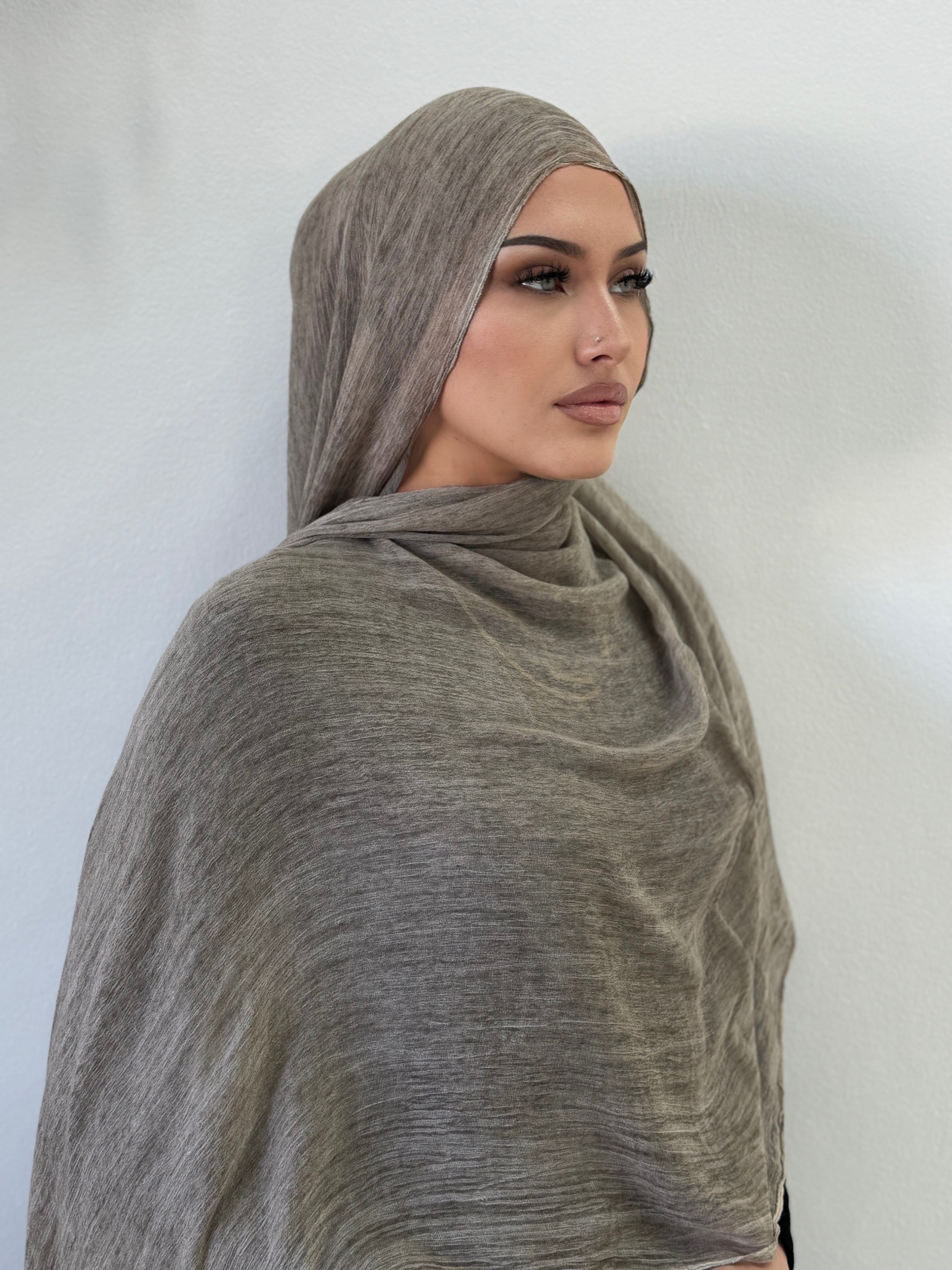 Bone Pleated Shawl