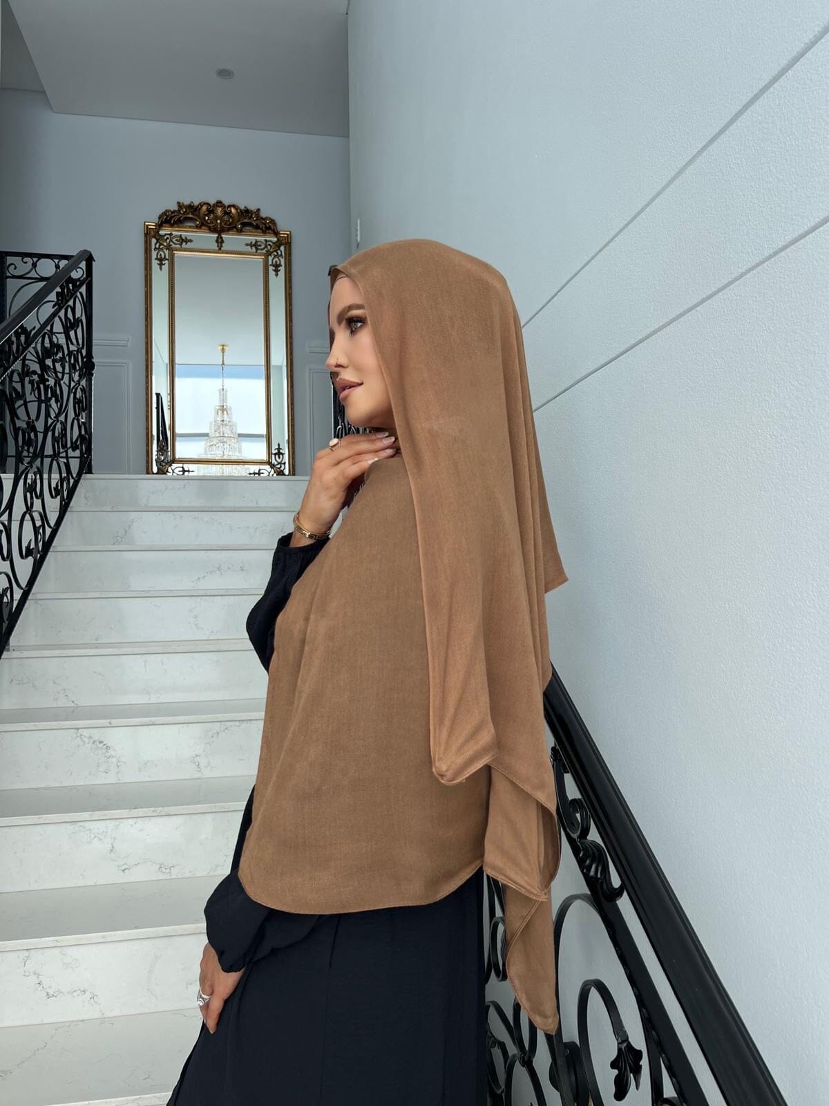 Tan Hijab Set