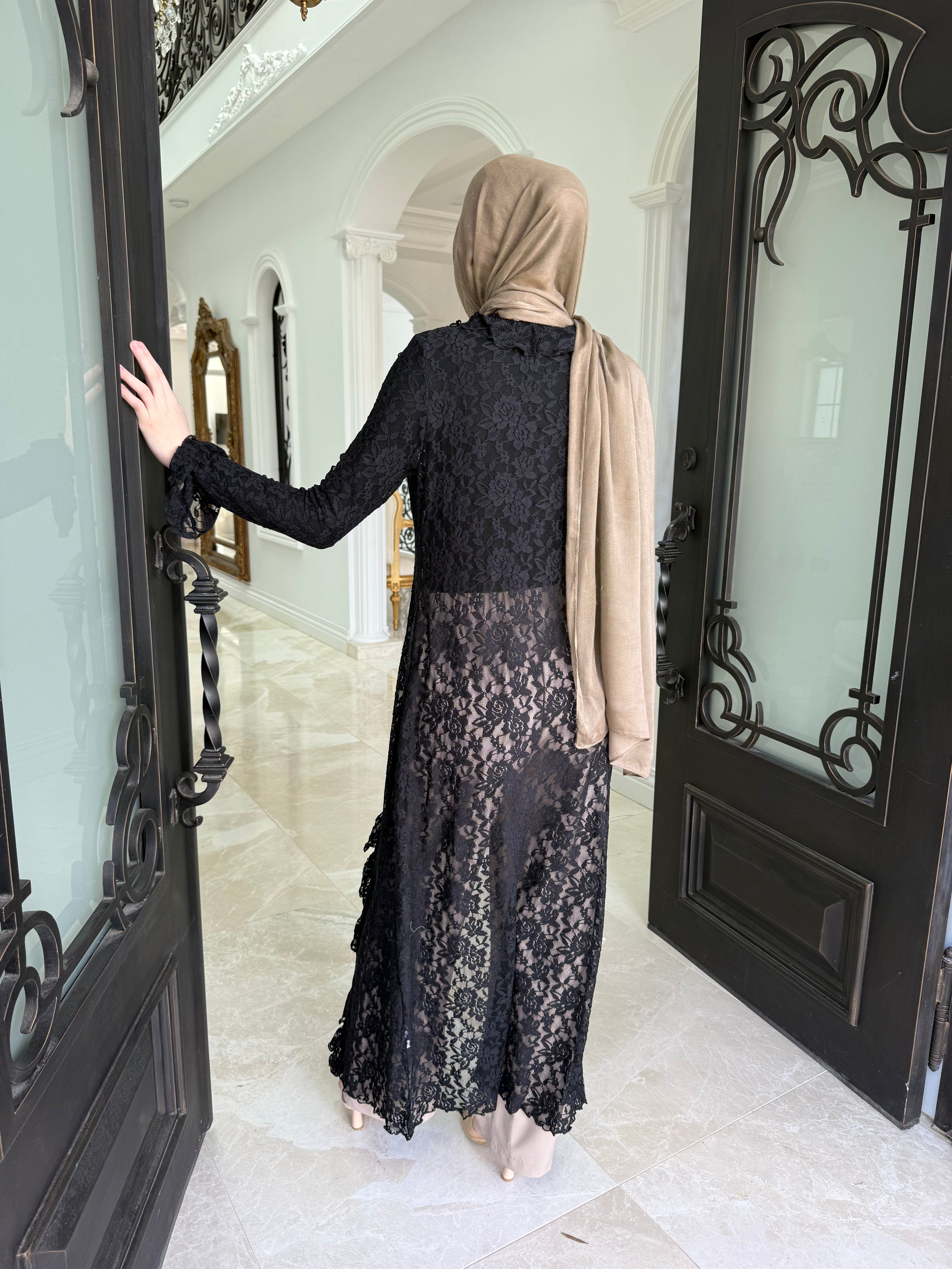 Lace Ruffle Cardigan