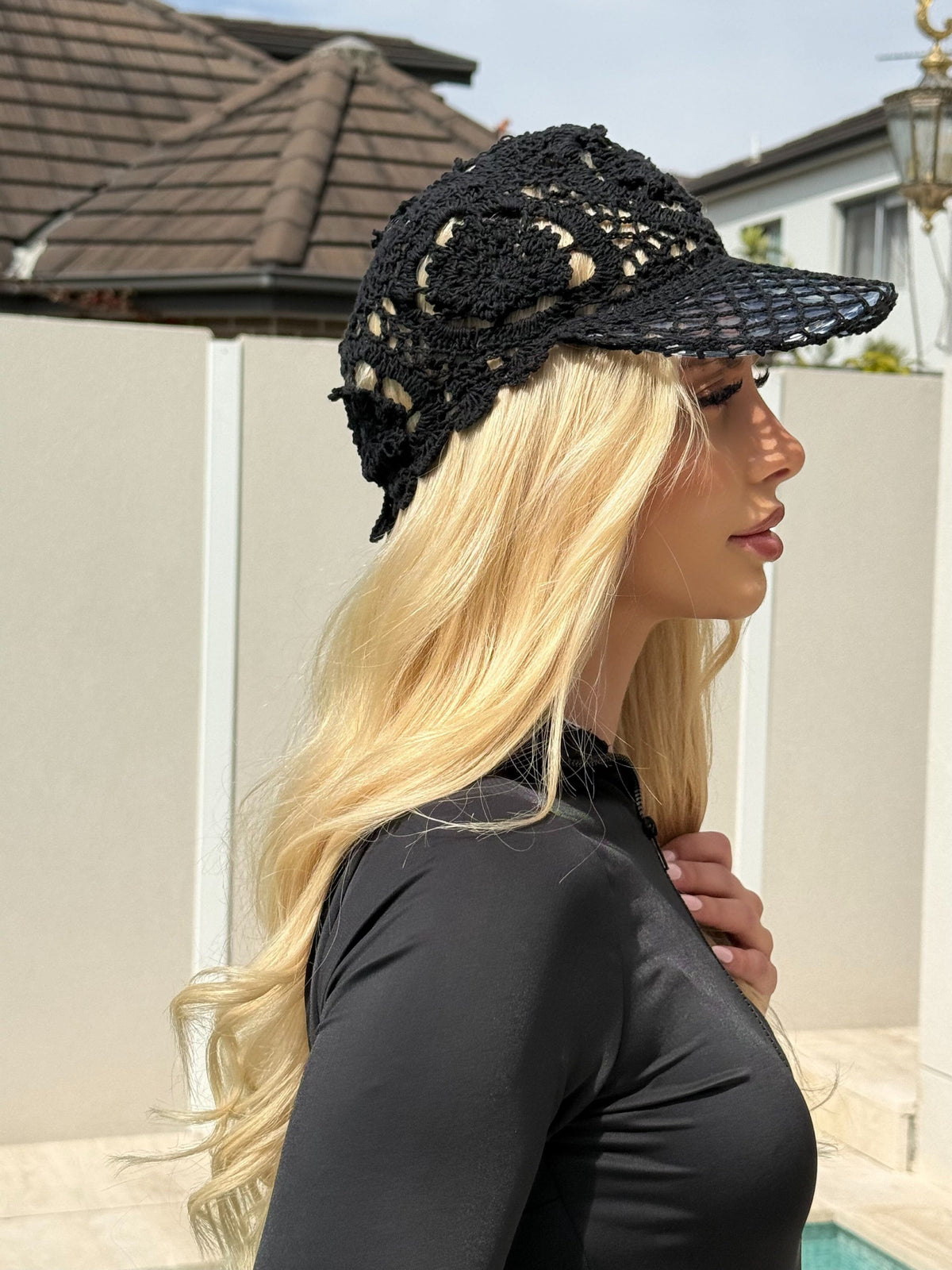 Crochet Visor Hat