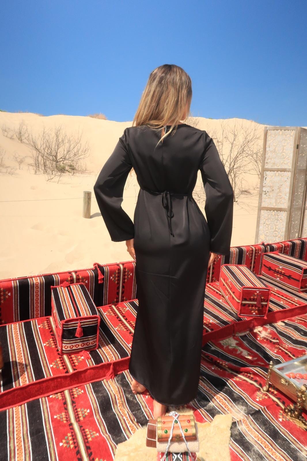 Al Sahara Black Cape Set