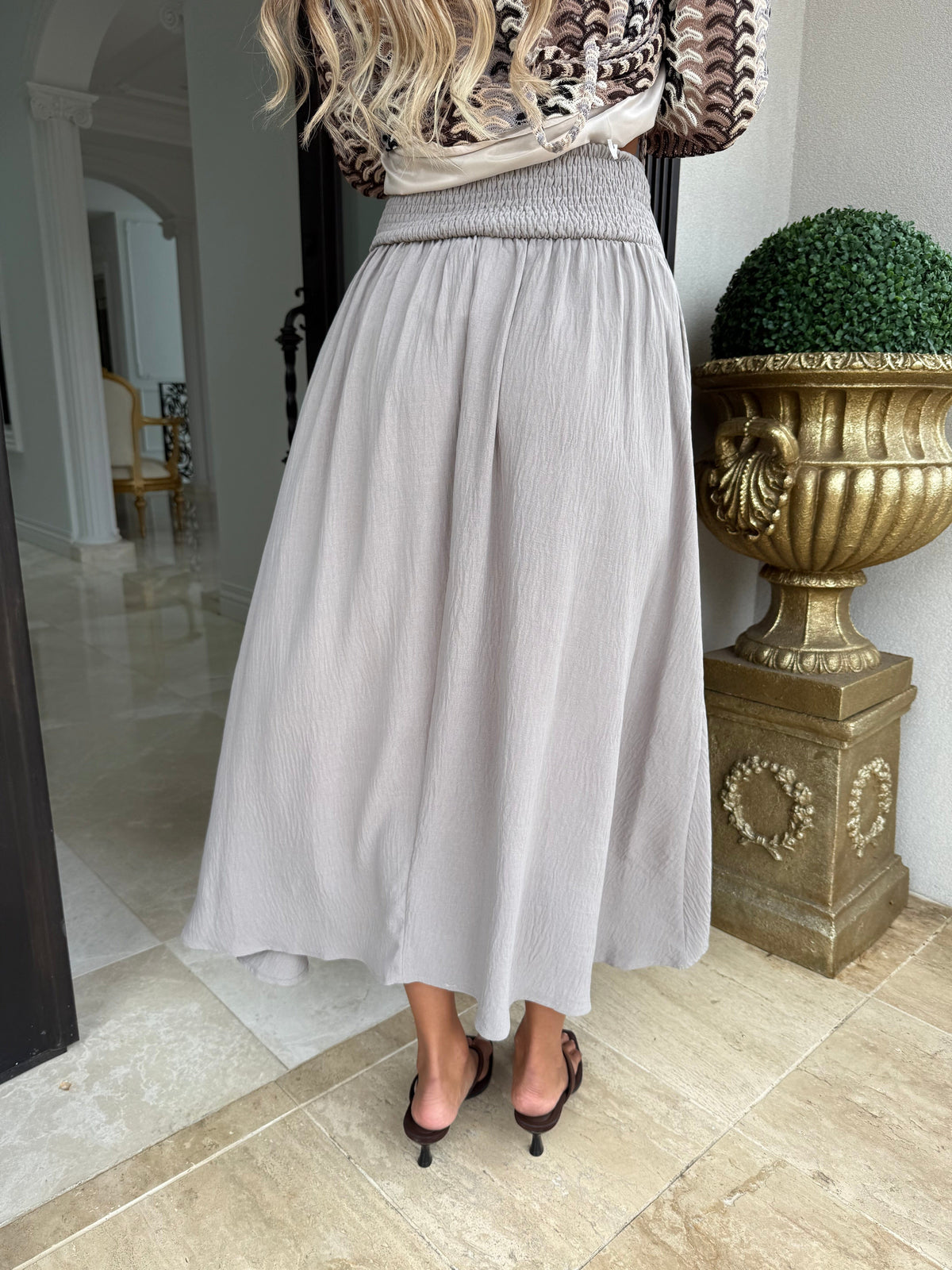 Milla Button Skirt