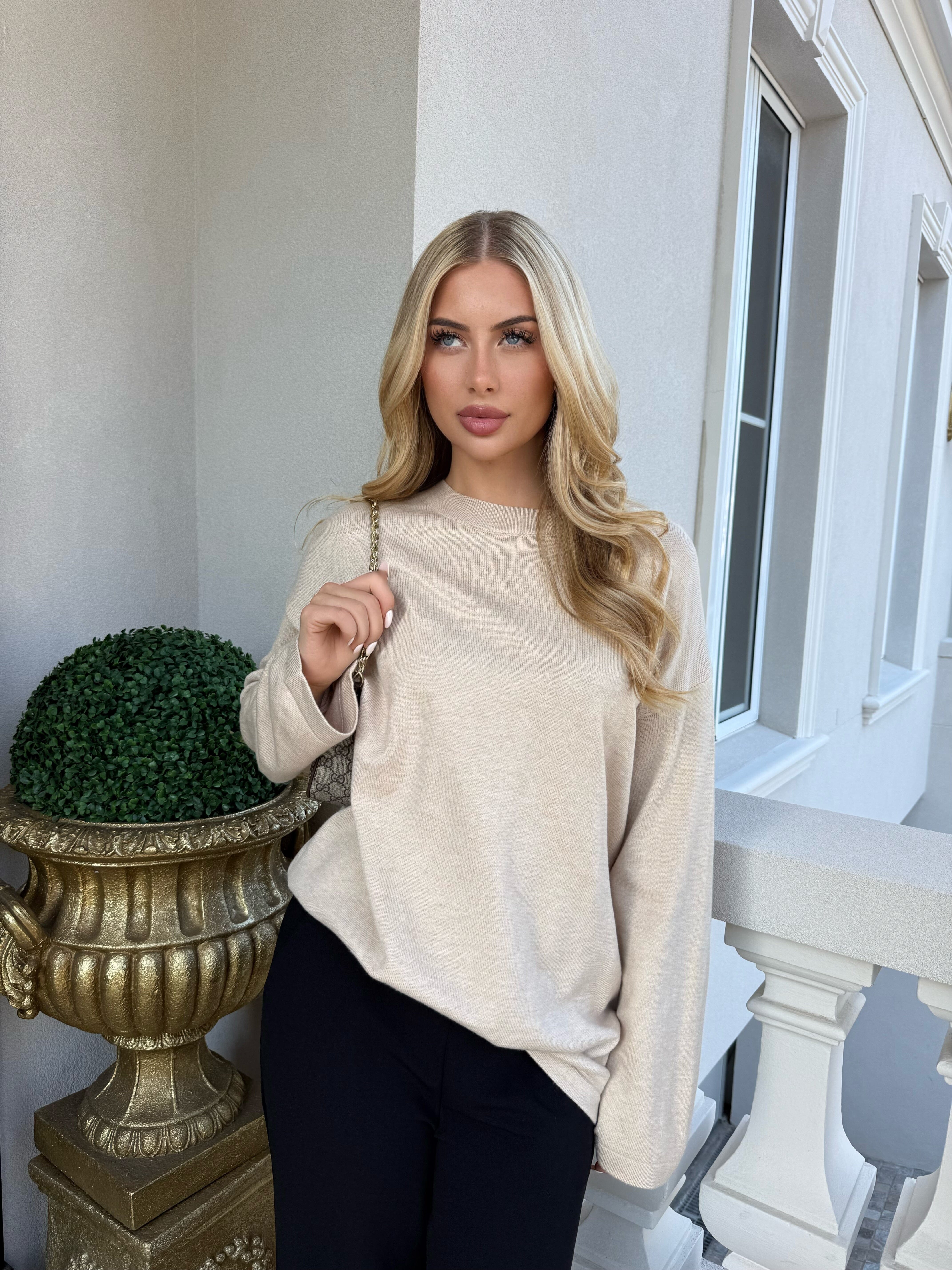 Crew Neck Soft Jumper
