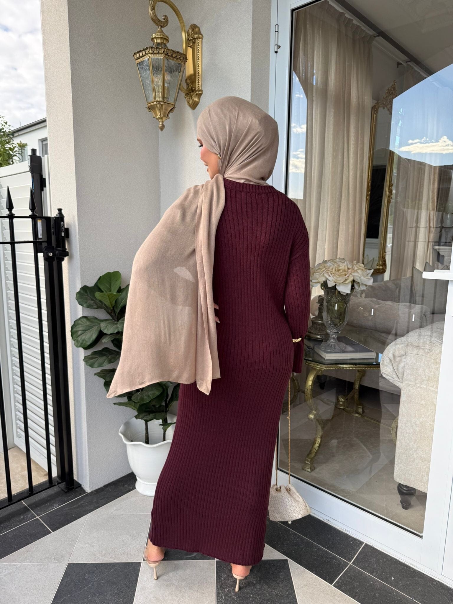 Knit Brooch Dress