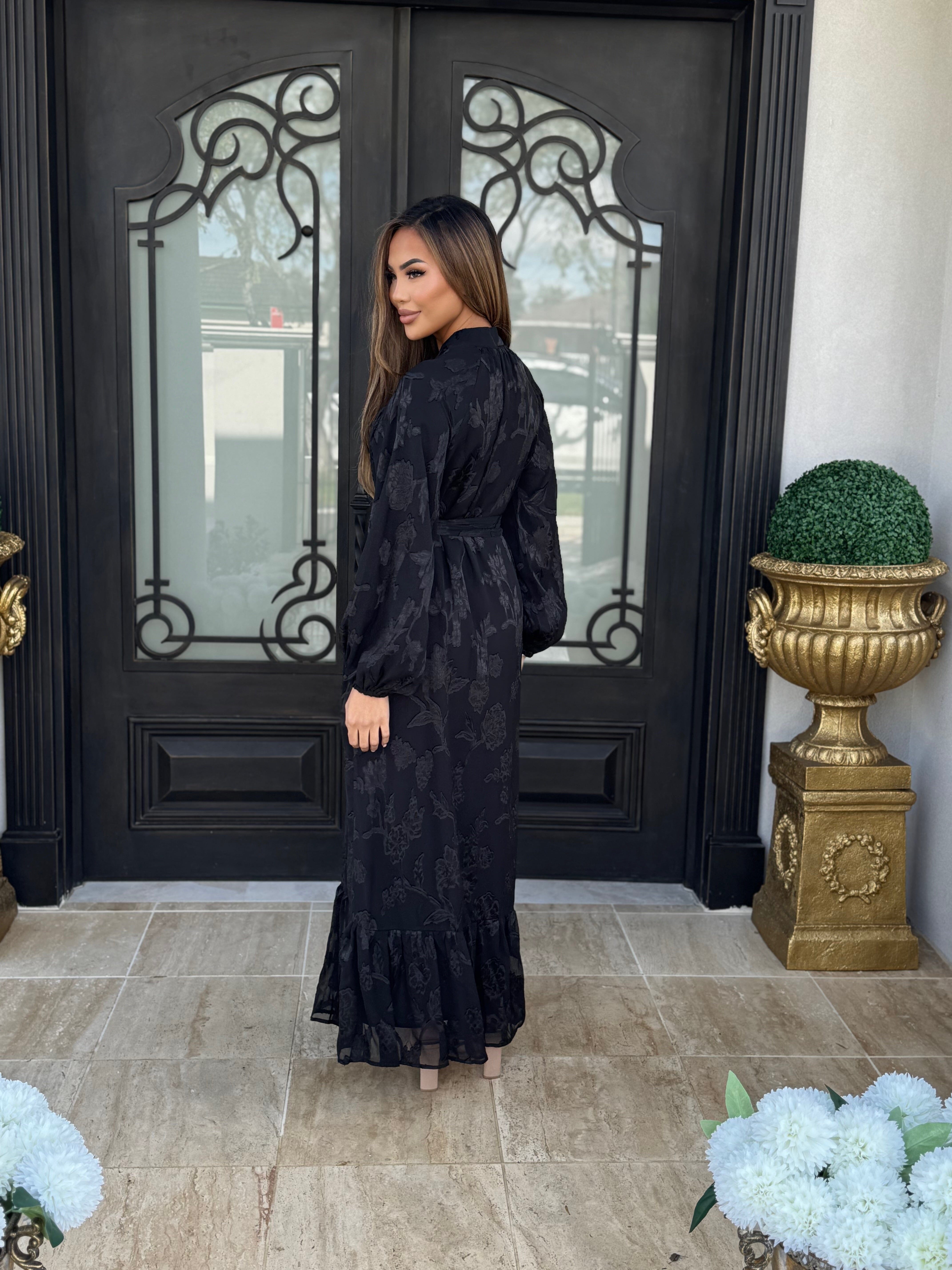 Black Floral Dress