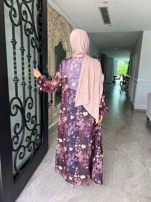 Purple Floral Cape