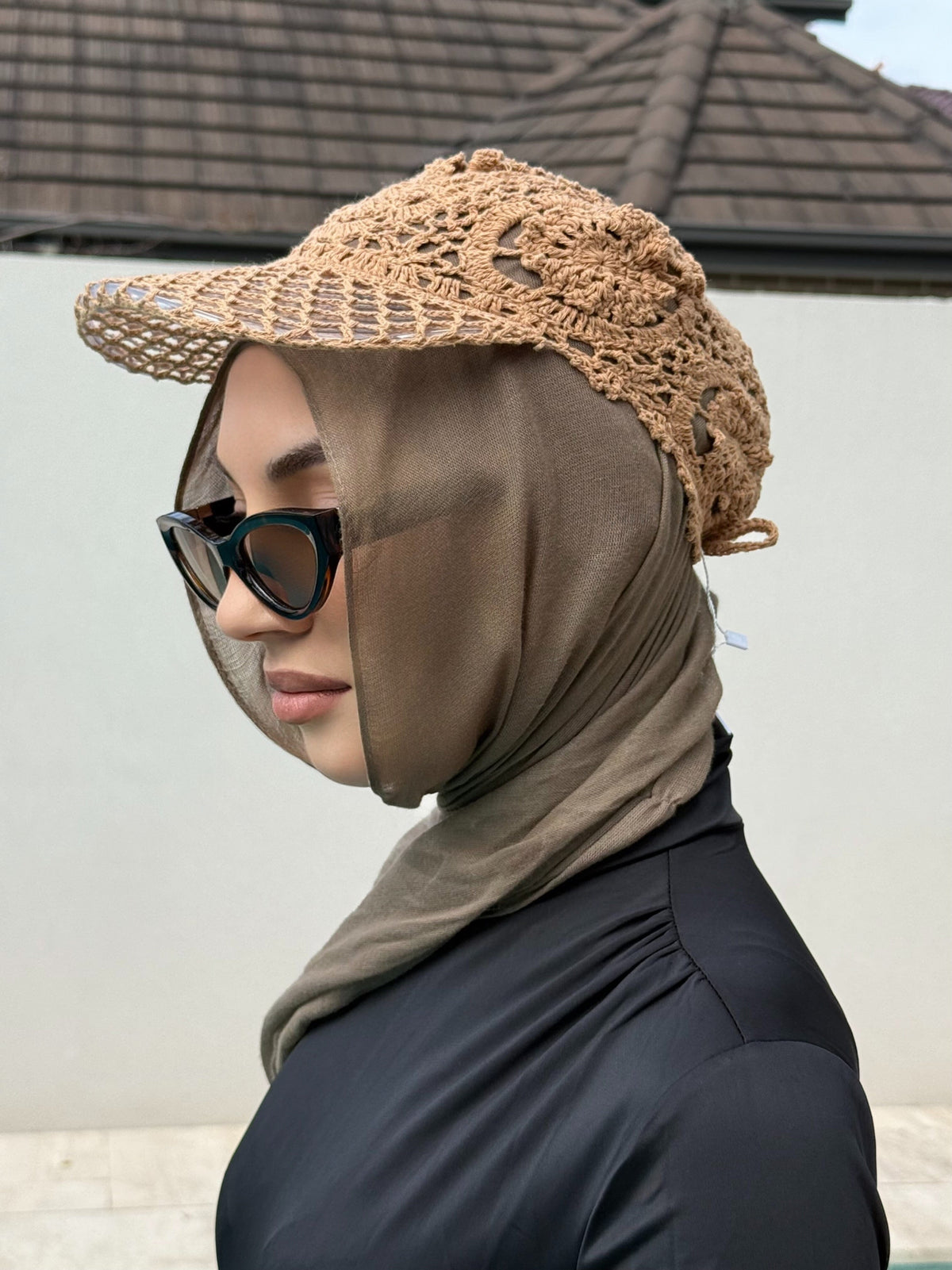 Crochet Visor Hat