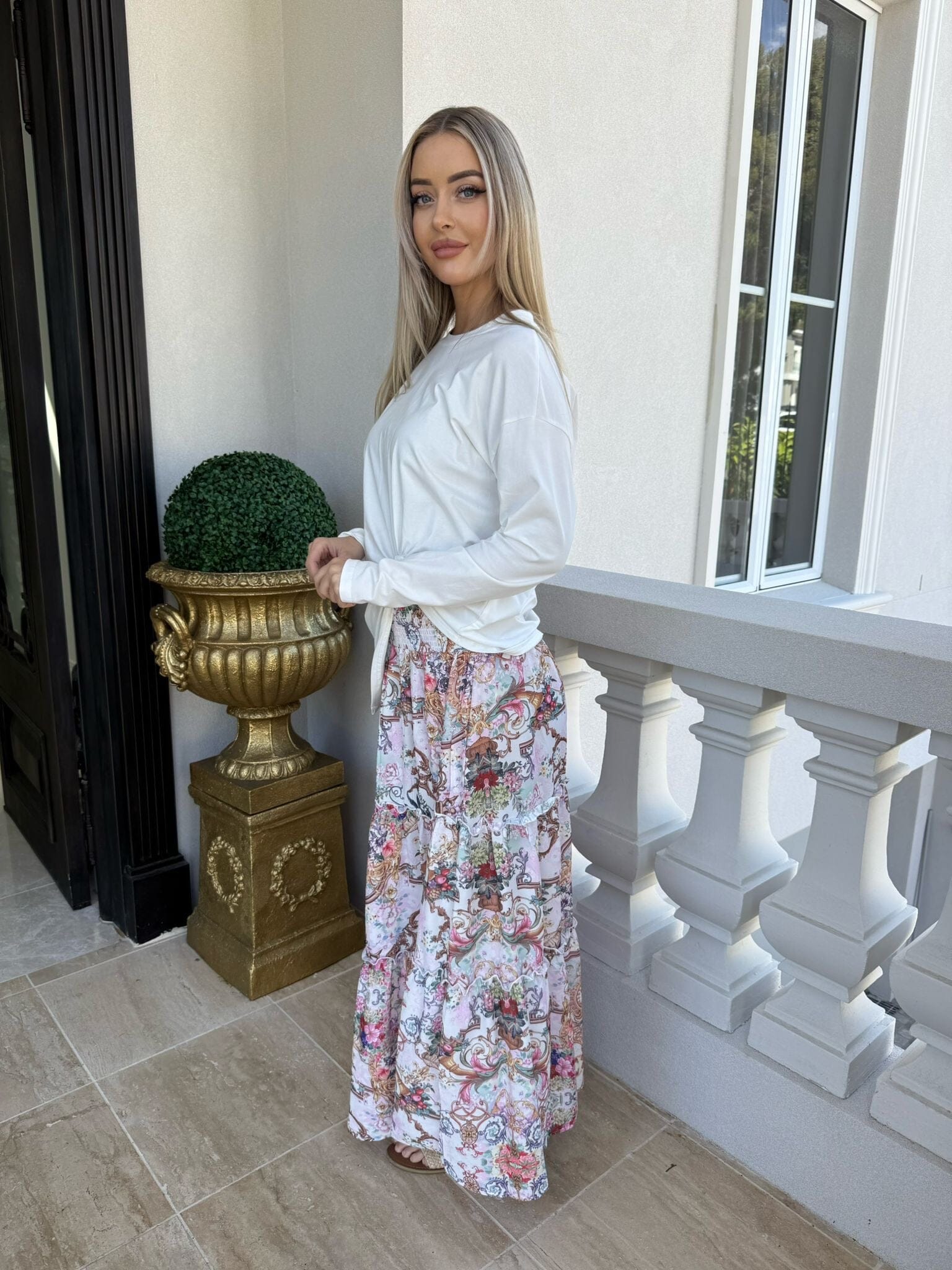 Pink Beaded Skirt