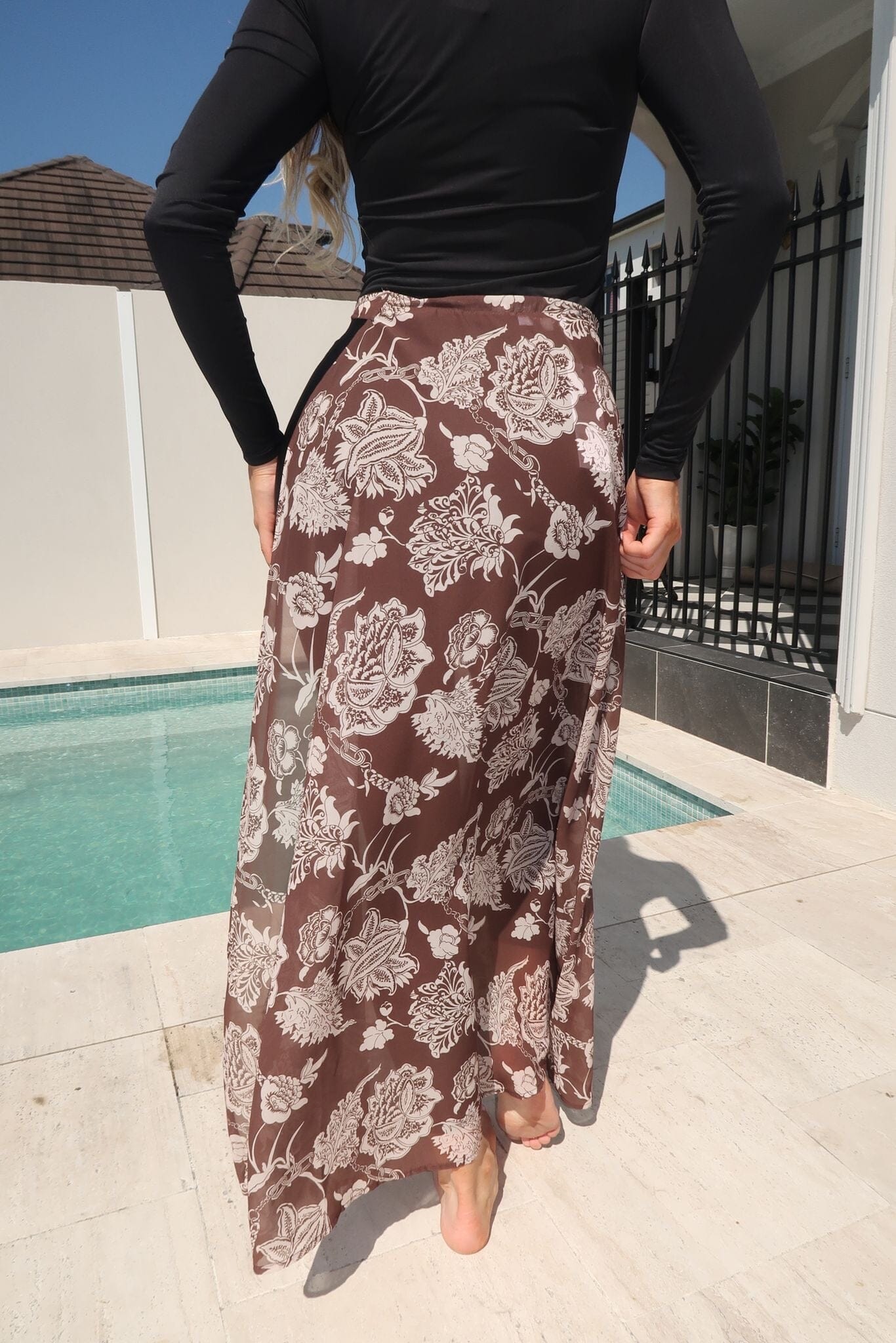 Brunette Swim Sarong