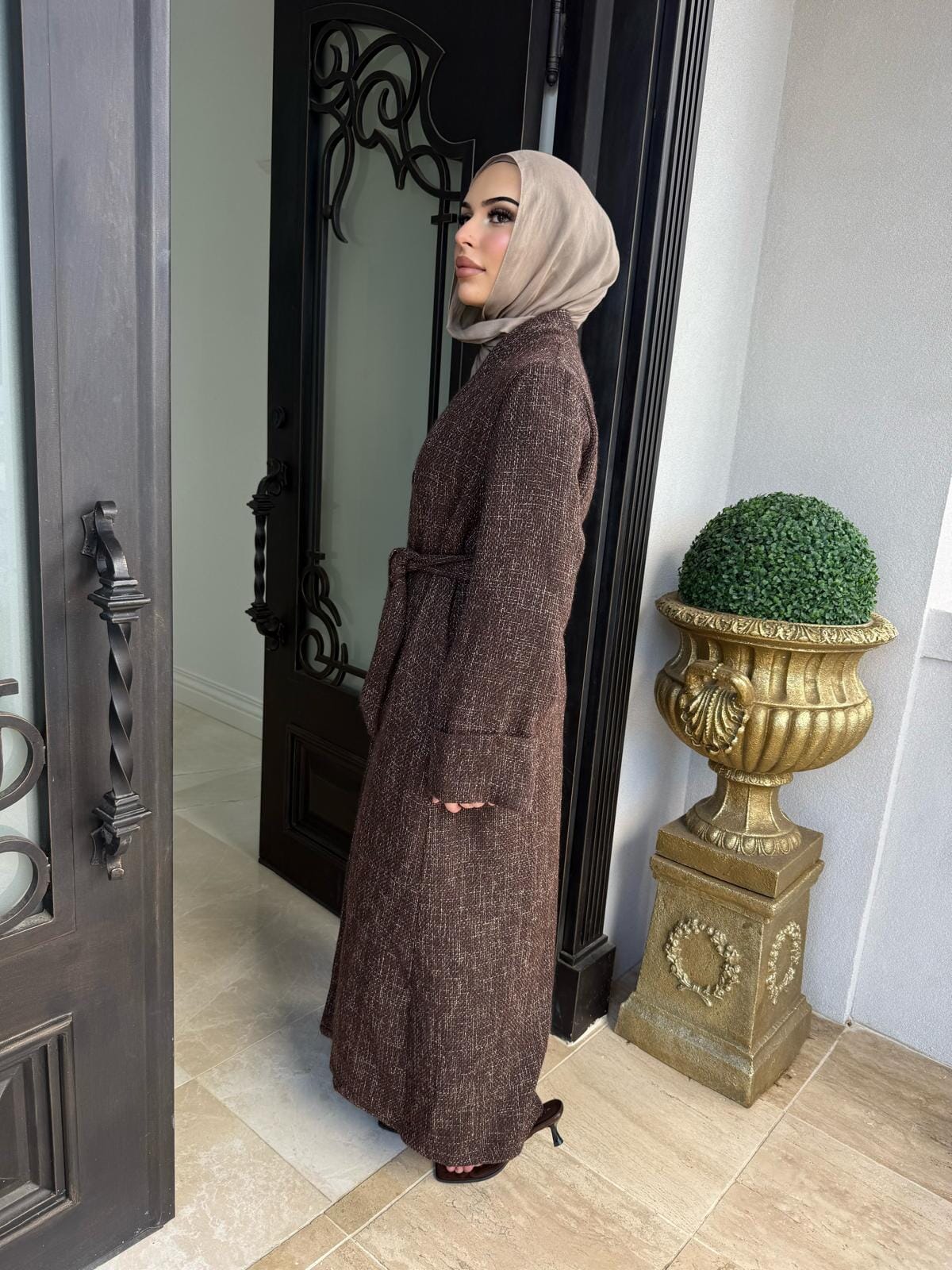Tweed Belt Coat