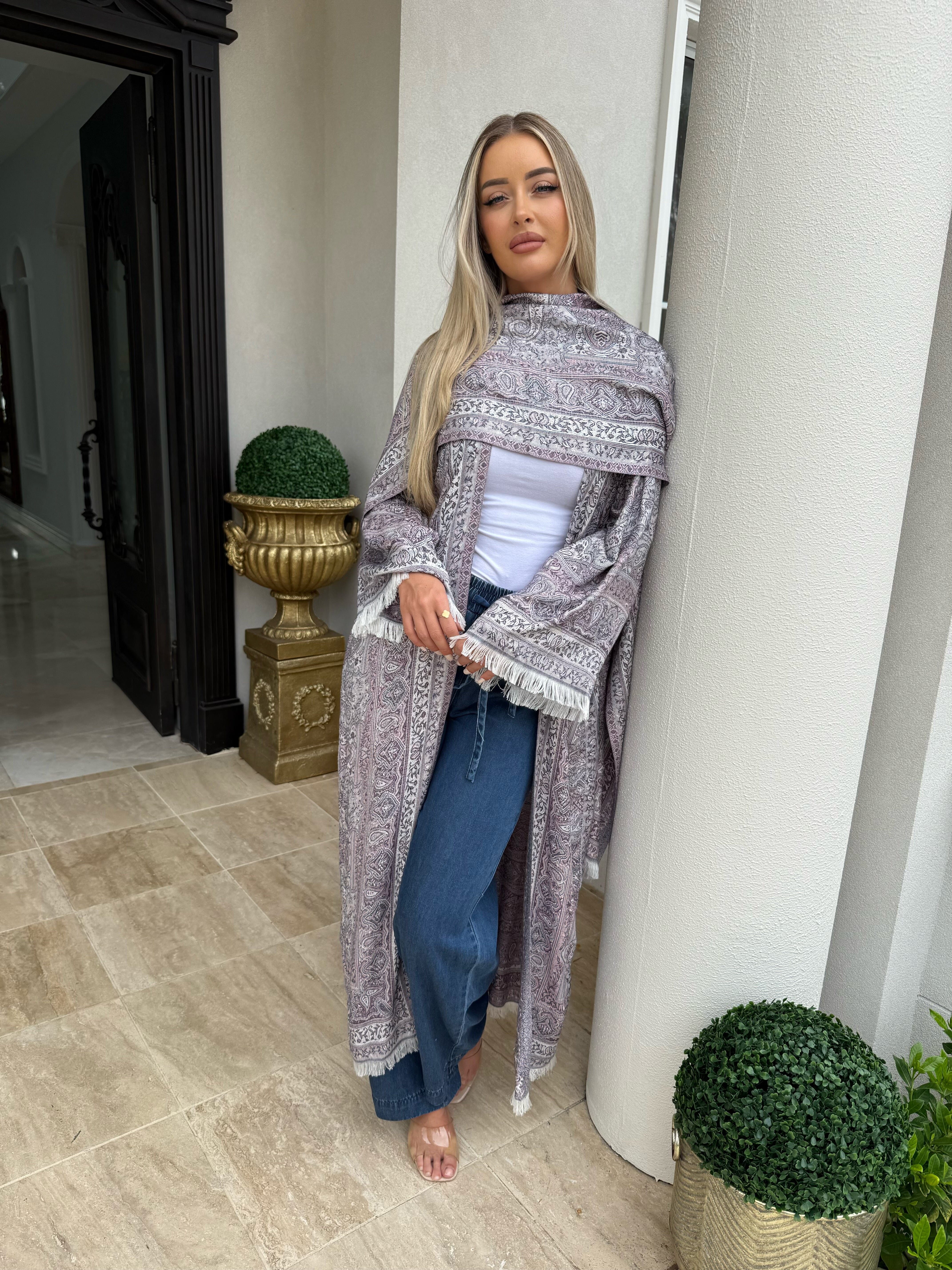Lilac Pashmina Set