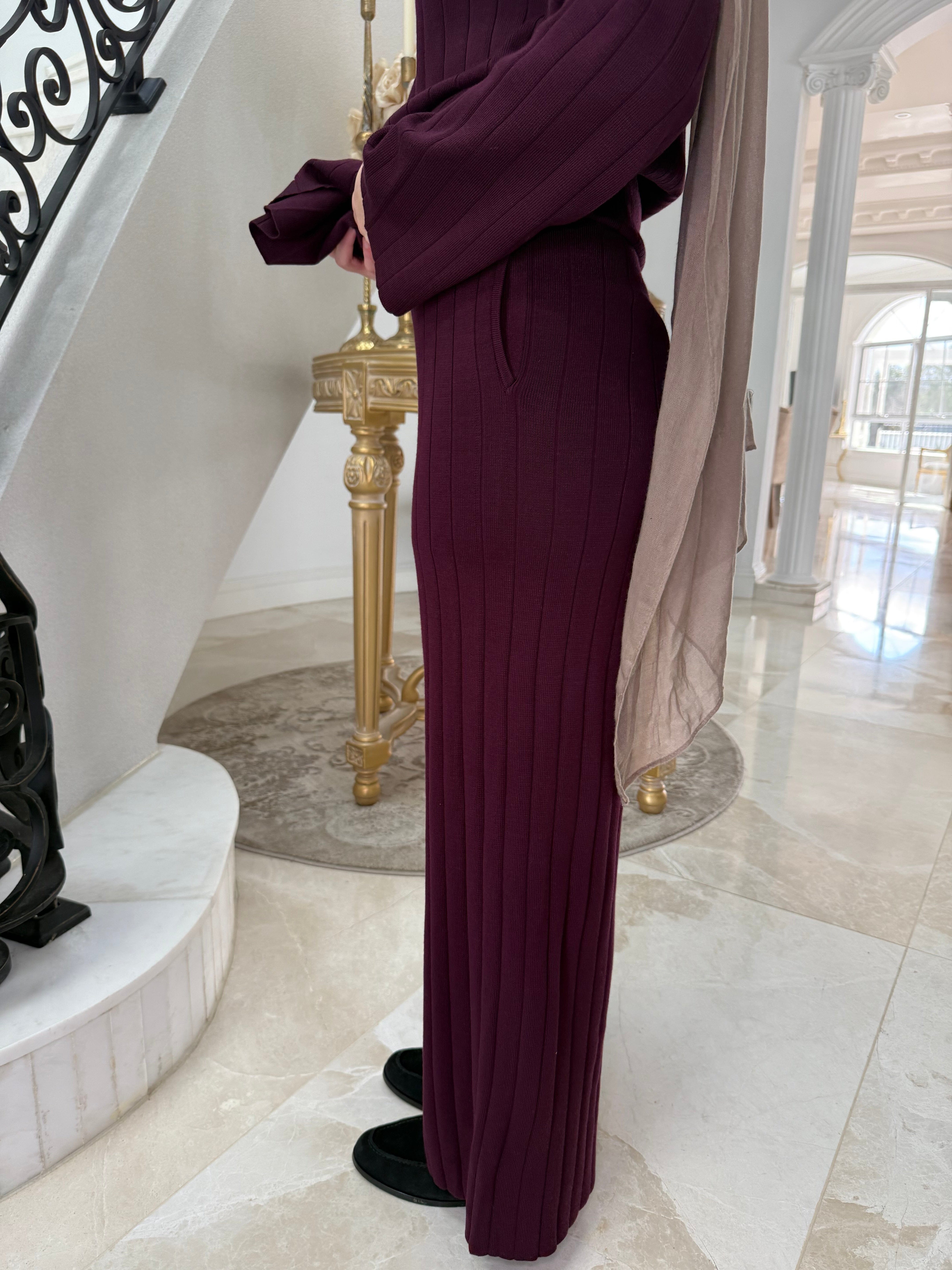 Thick Ribbed Knit Set