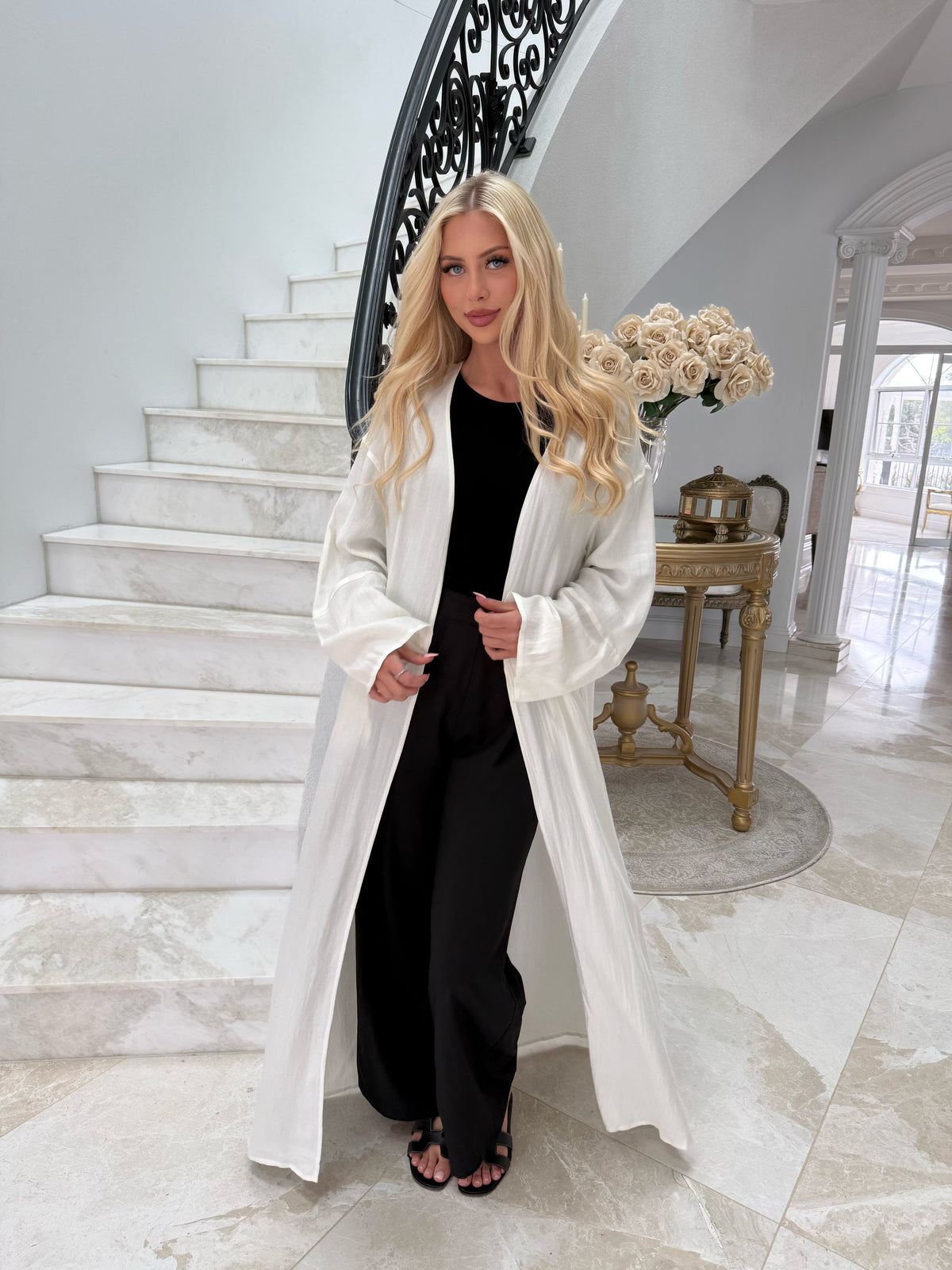 Linen Pocket Abaya