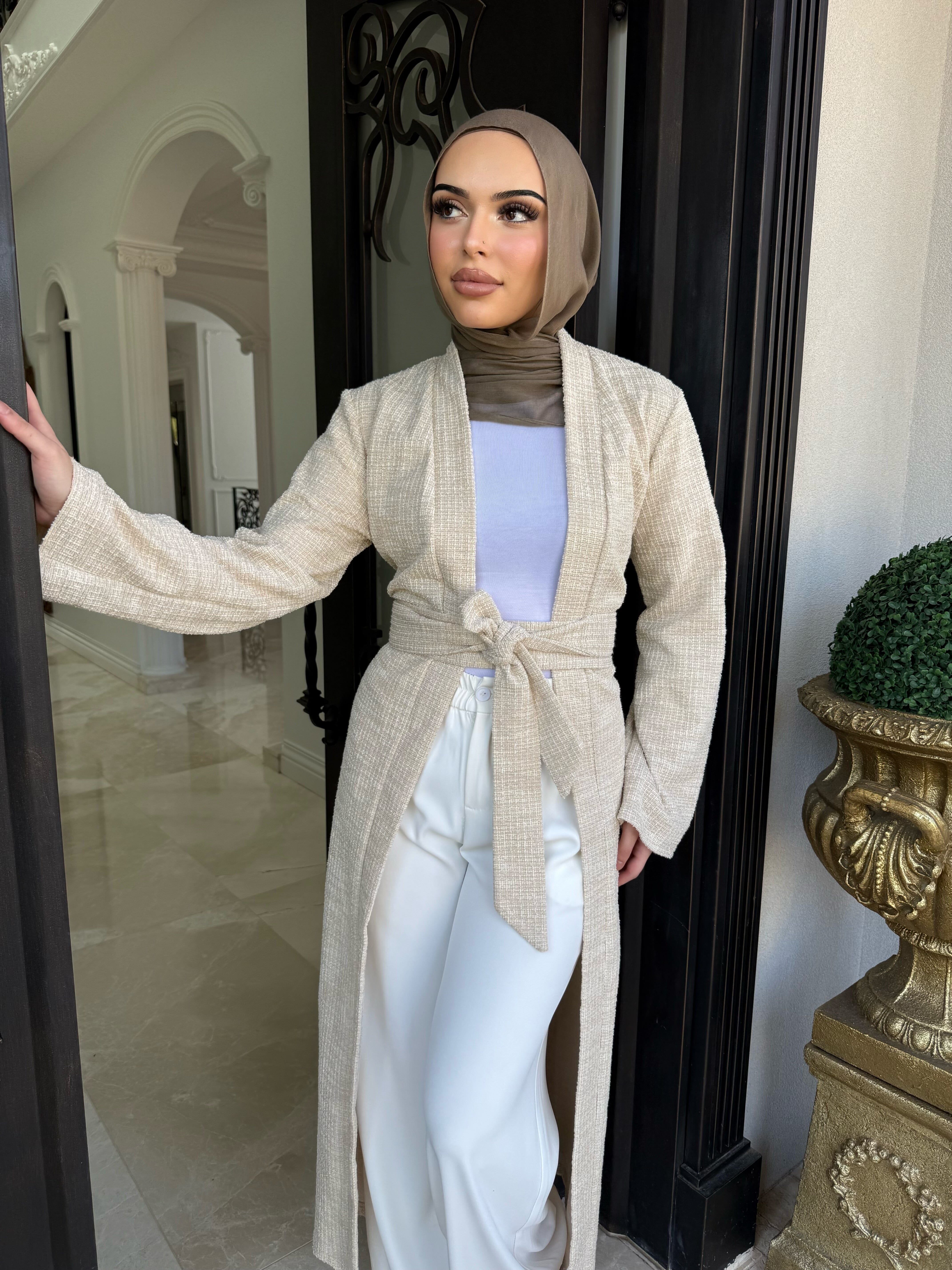 Tweed Abaya