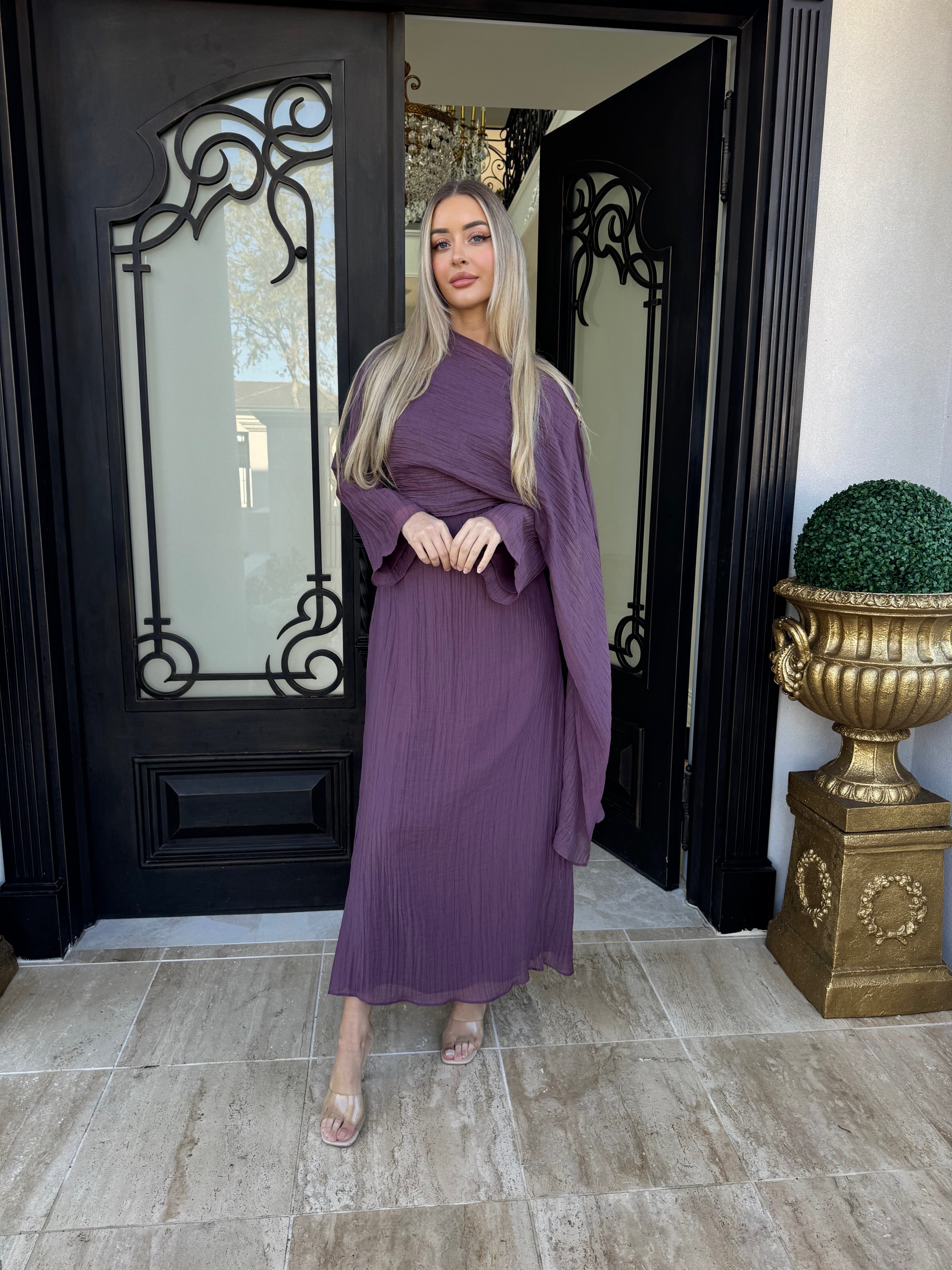 Drape Crinkle Dress