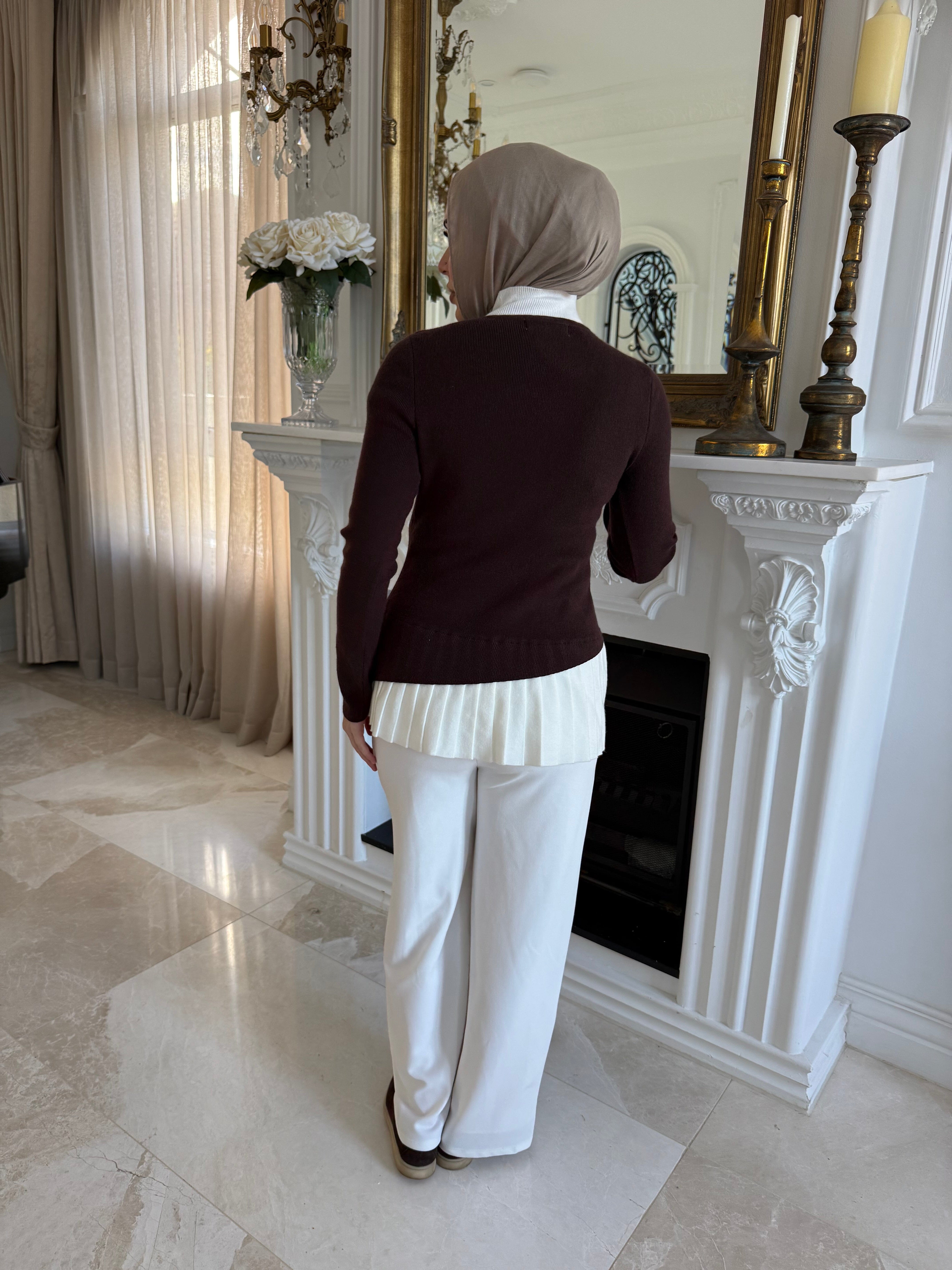 Knit Pleated Jumper