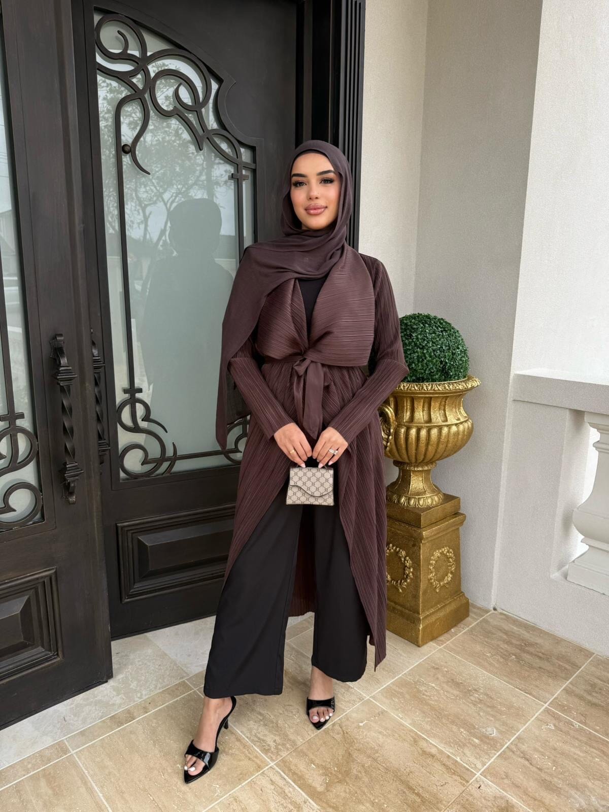 Pleated Trench