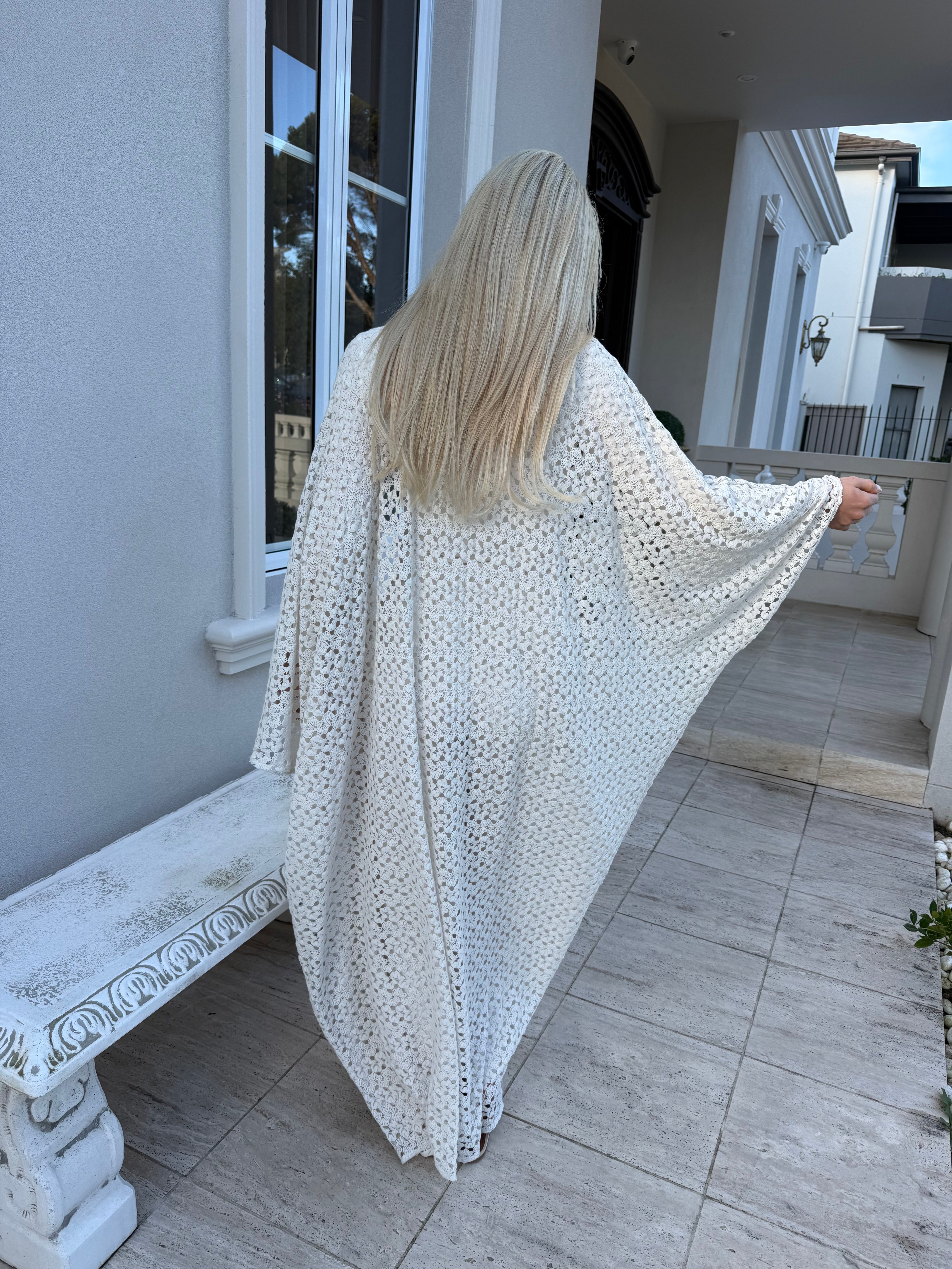 Batwing Crochet Kimono