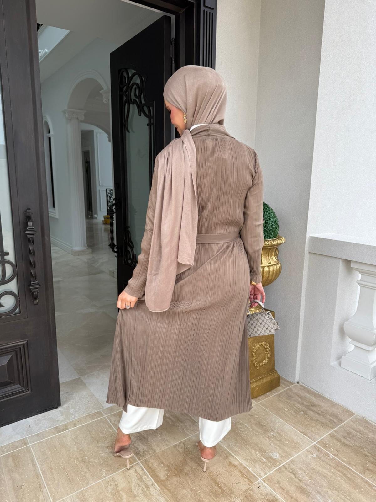 Pleated Trench
