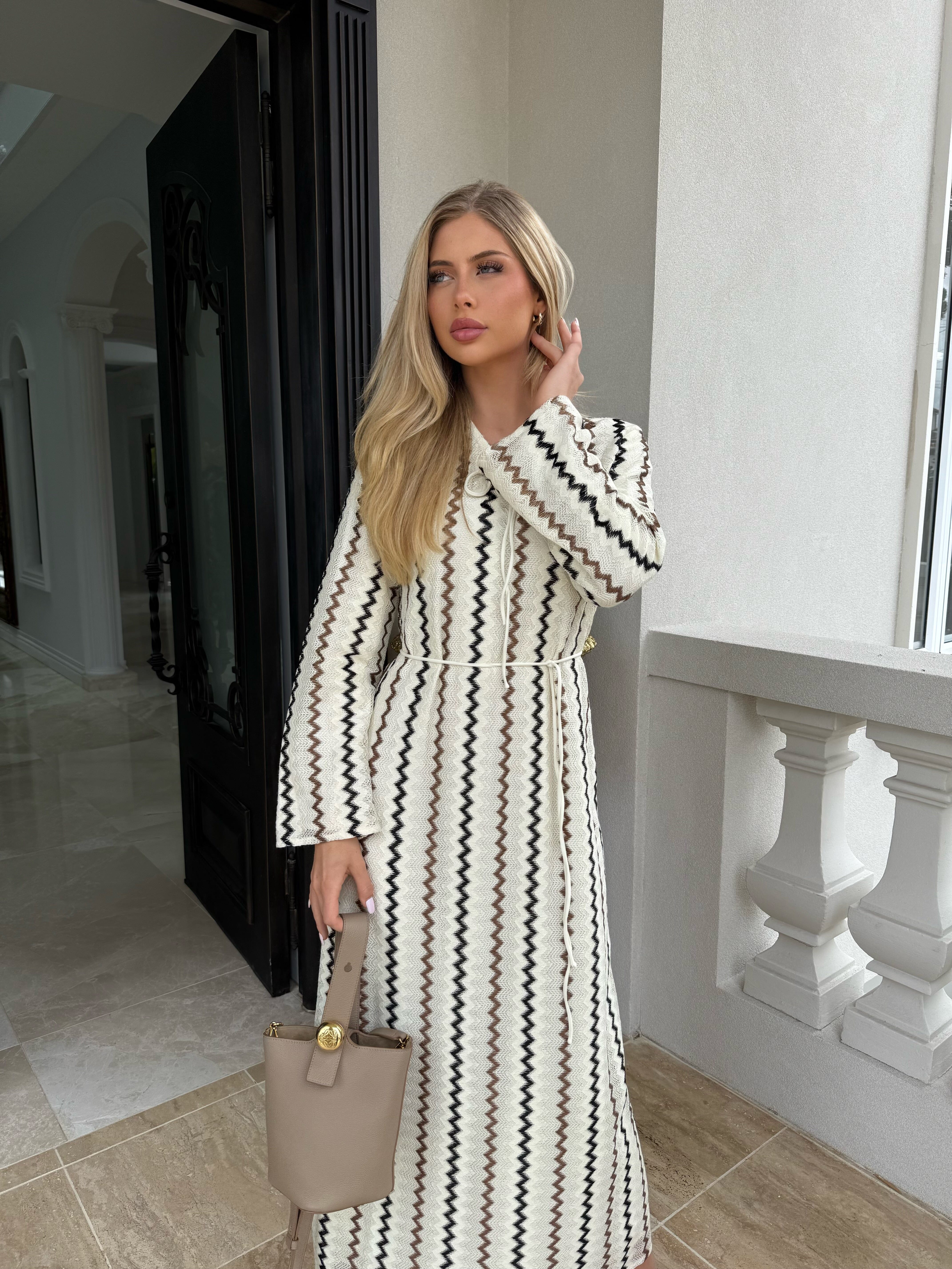 Chocolate Crochet Dress