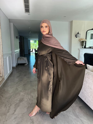 Batwing Satin Kaftan