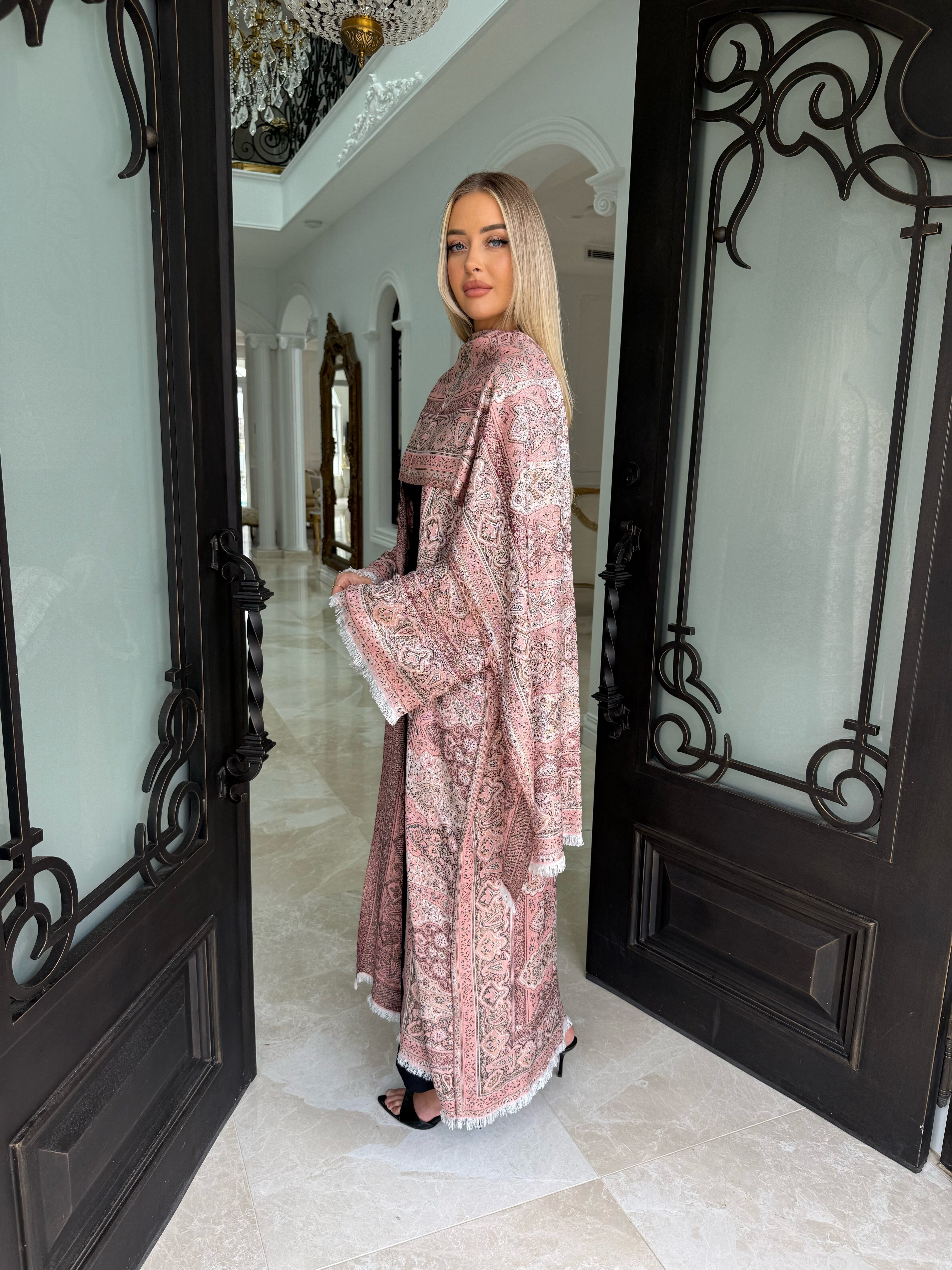 Peach Pashmina Set