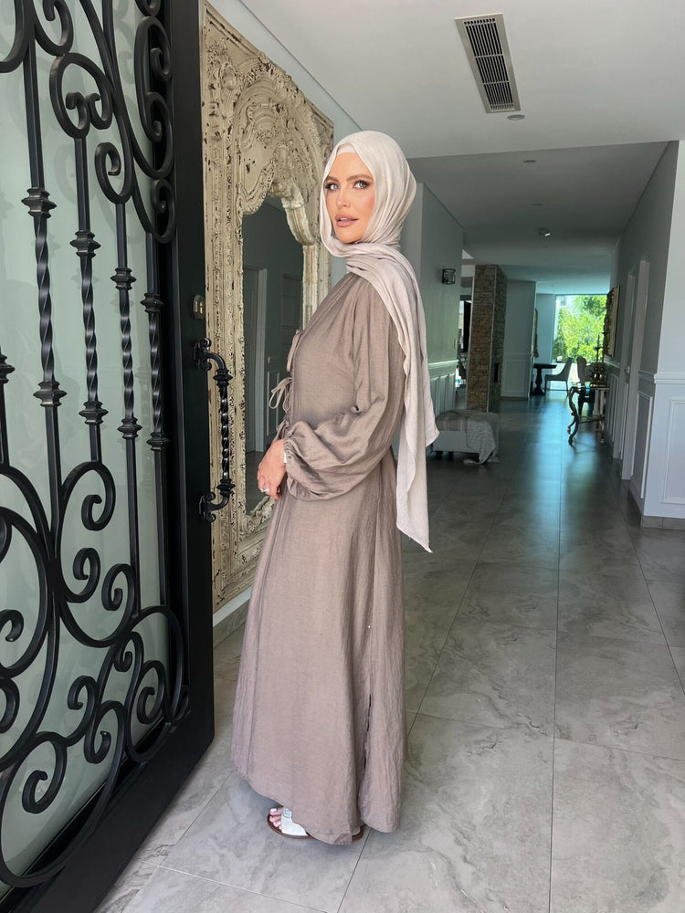 Tie Bow Abaya Set