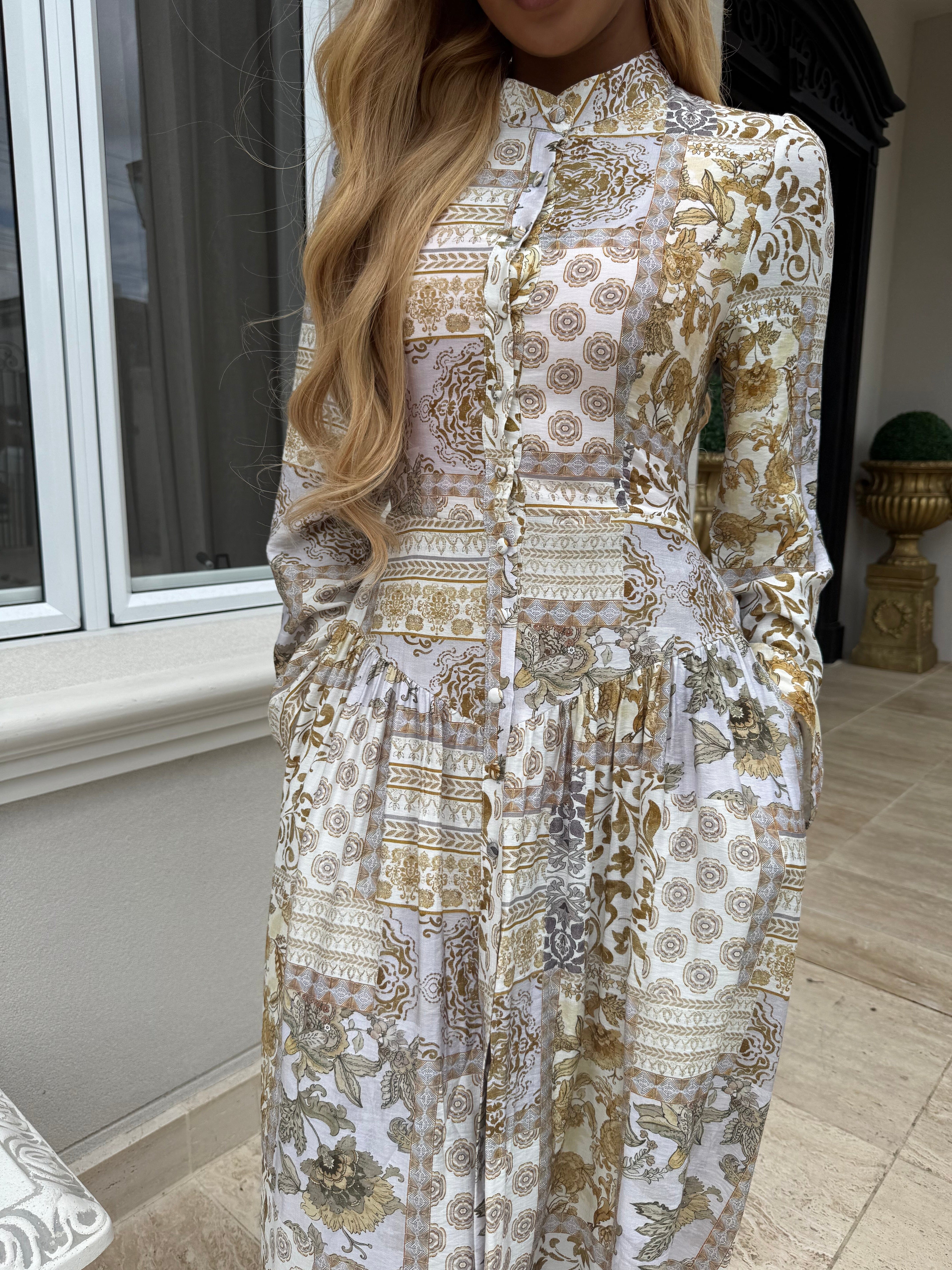 Vintage Yellow Dress