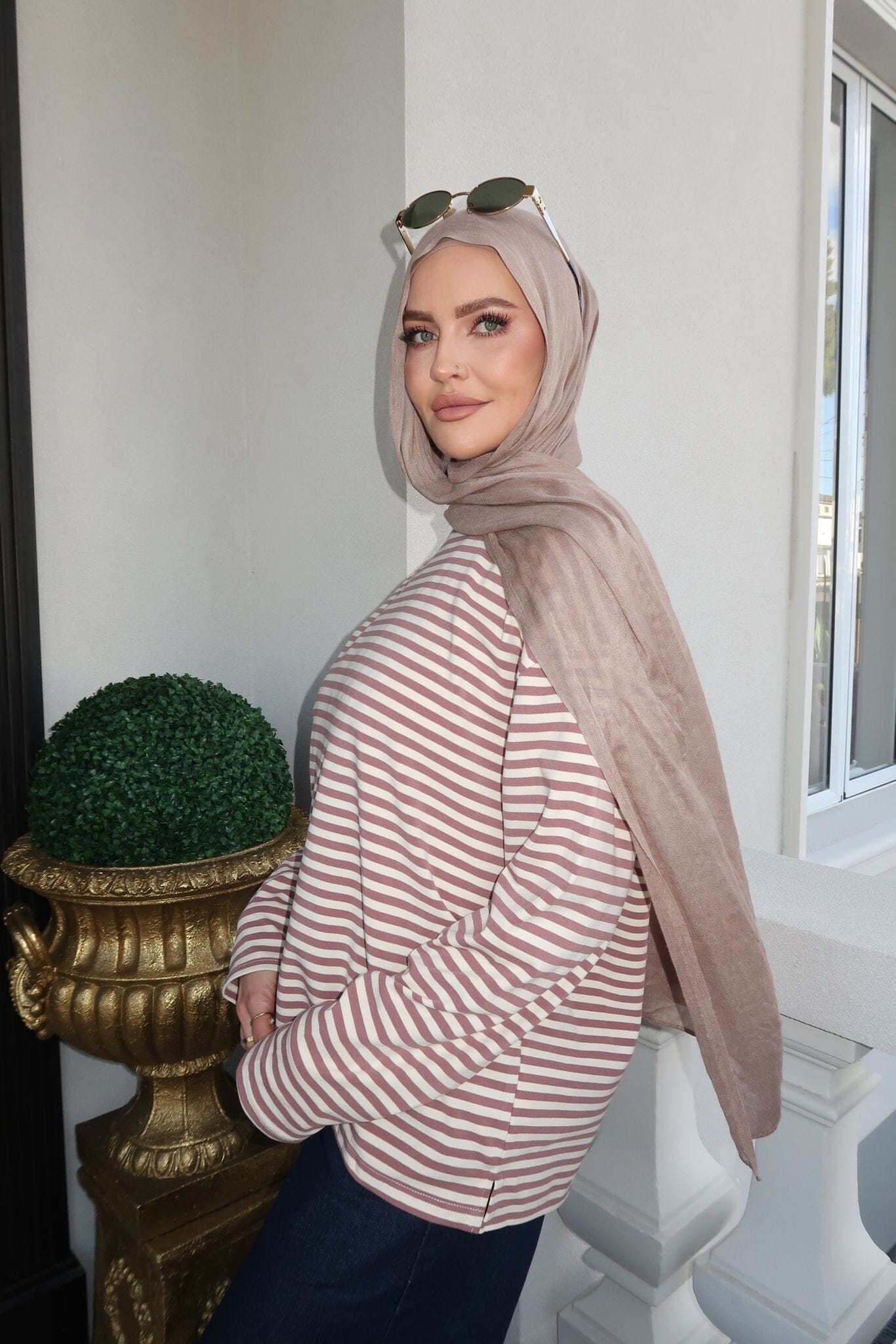 Blush Stripe Top