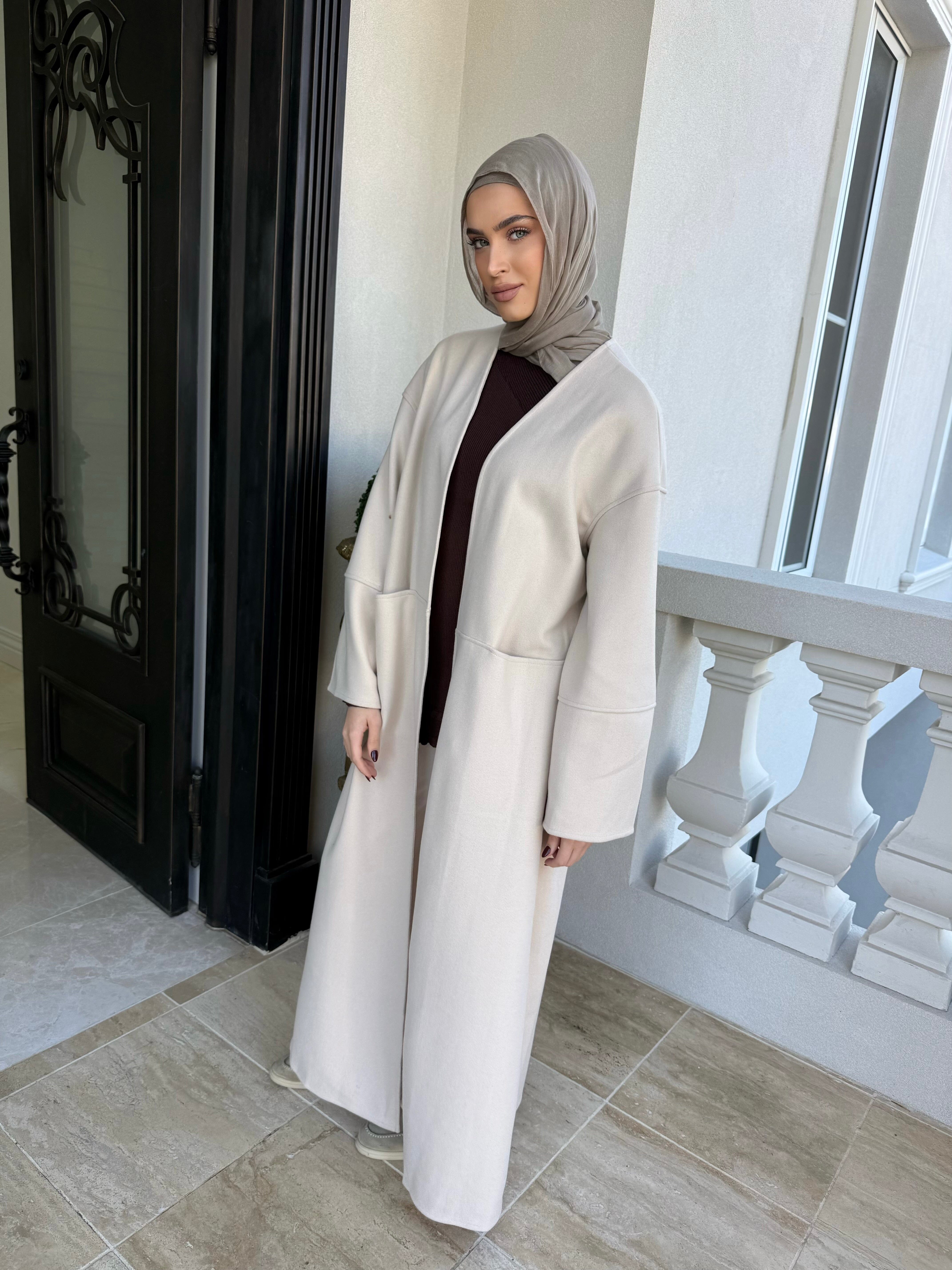 Mom Pocket Open Abaya