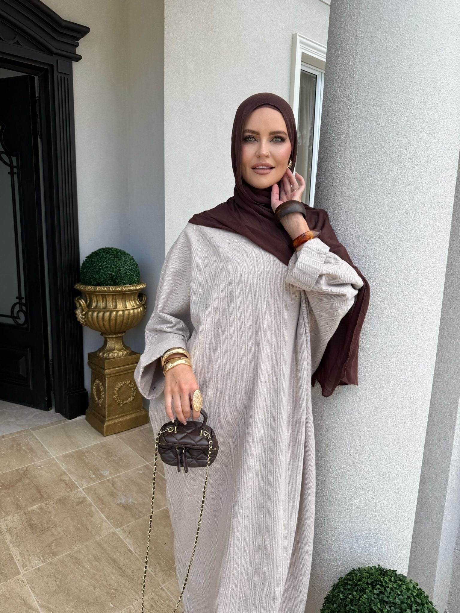 Textured Winter Abaya