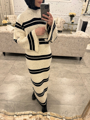 Stripe Knit Dress