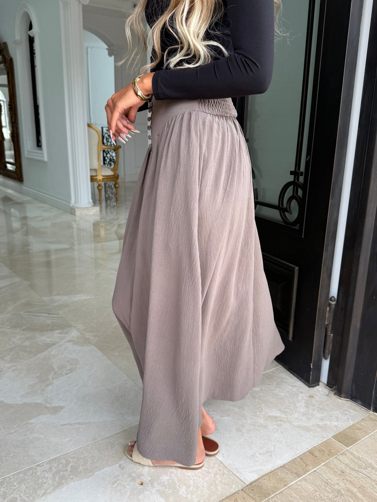 Milla Button Skirt