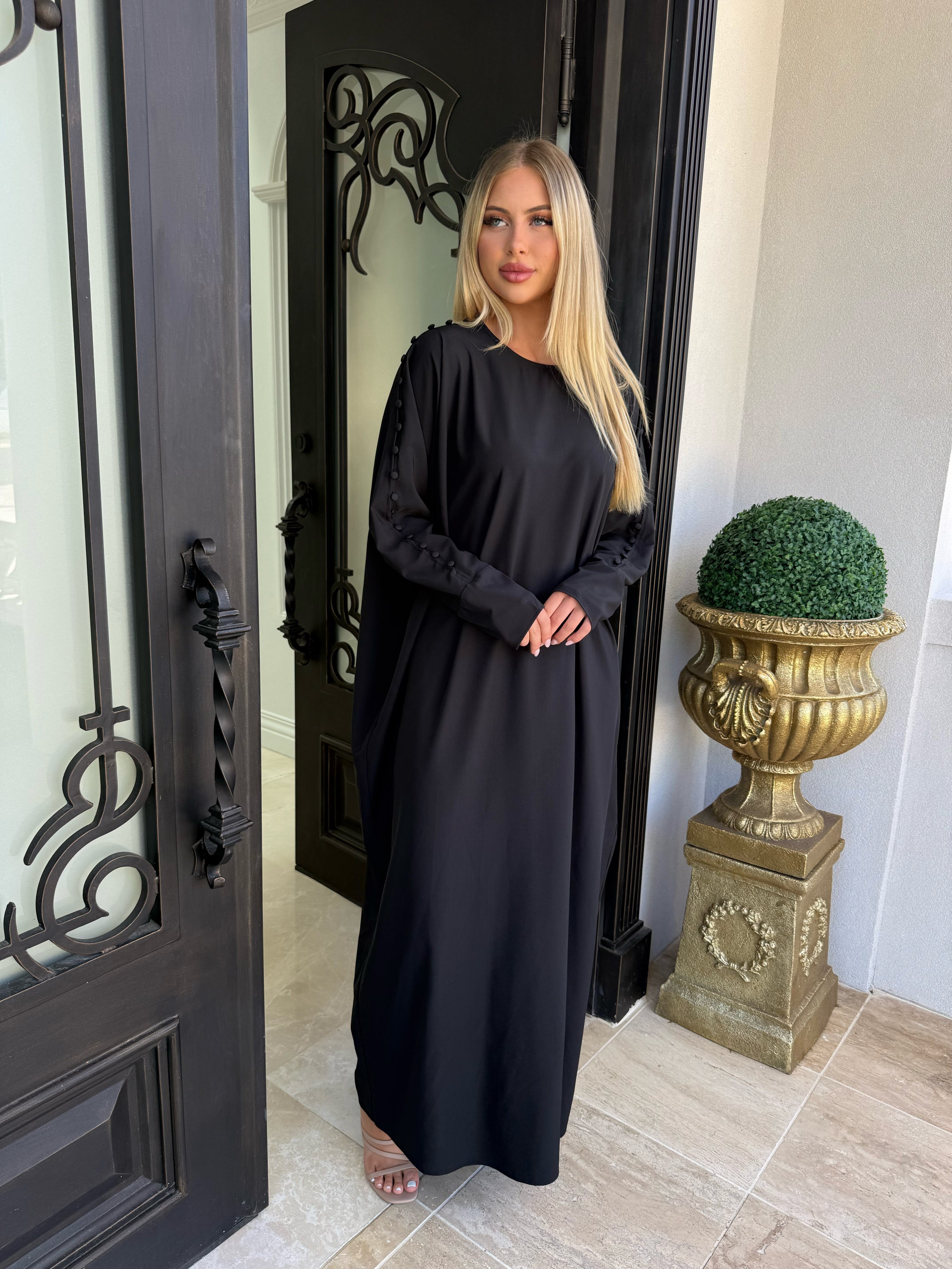Button Abaya Kaftan