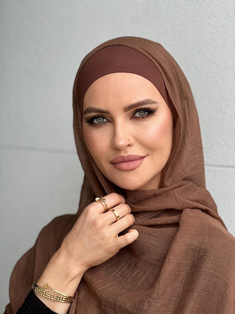 Premium Tan Hijab Set