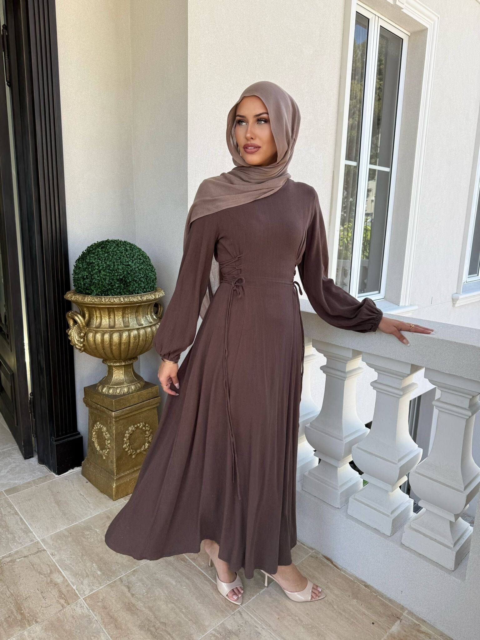 Side Linen Dress